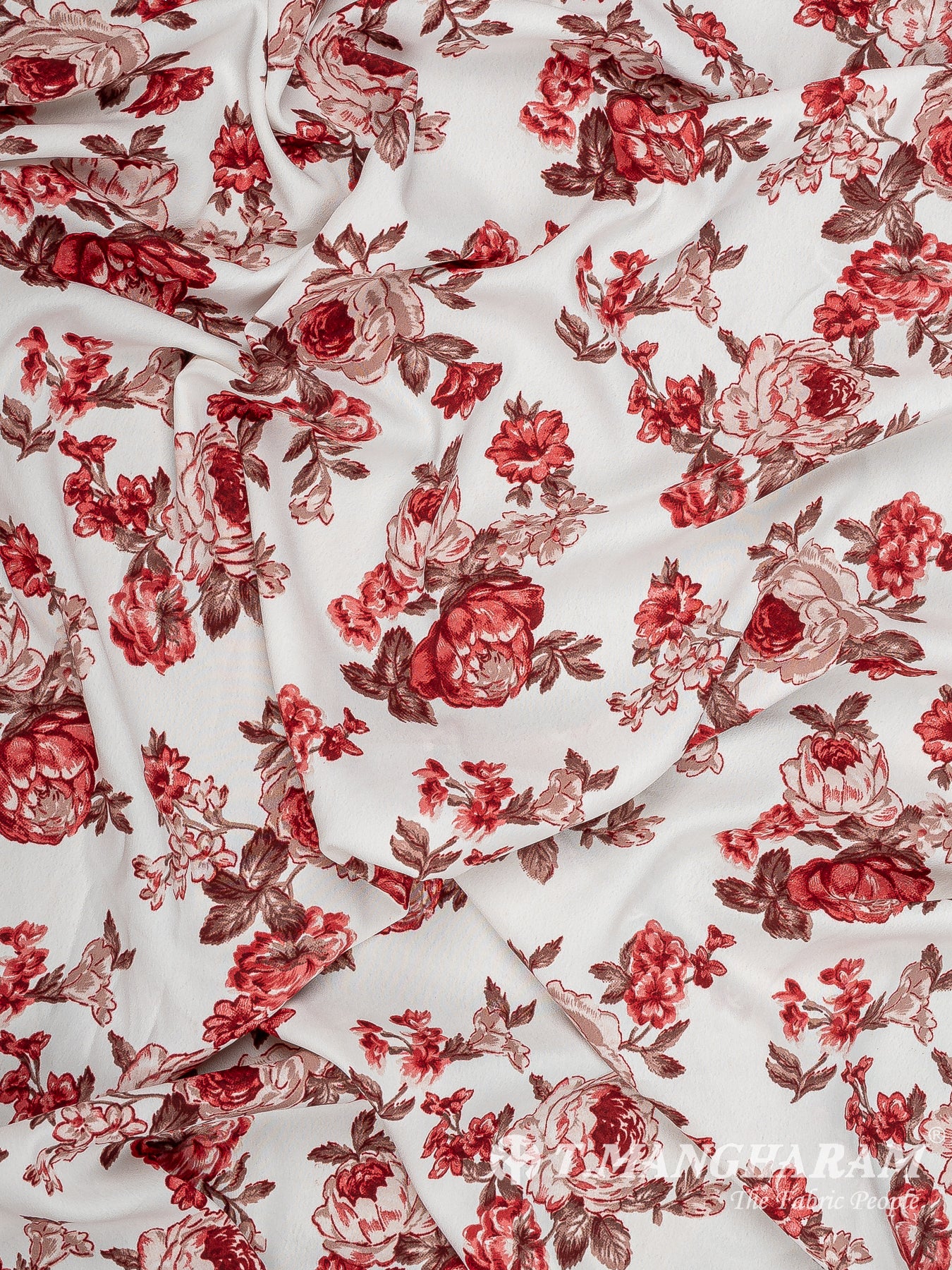 White Crepe Fabric - EC14665