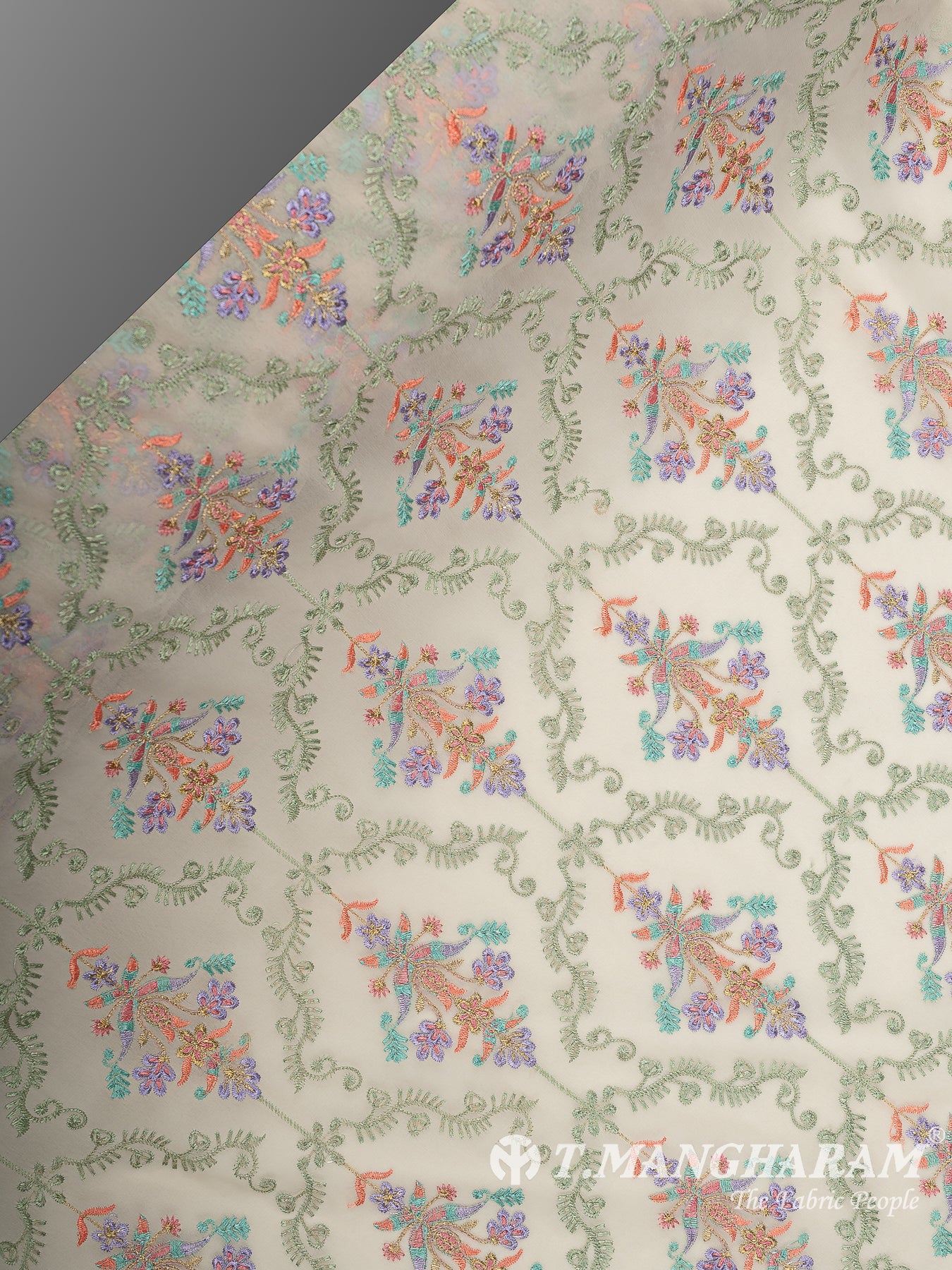 Beige Georgette Fabric - EC14595