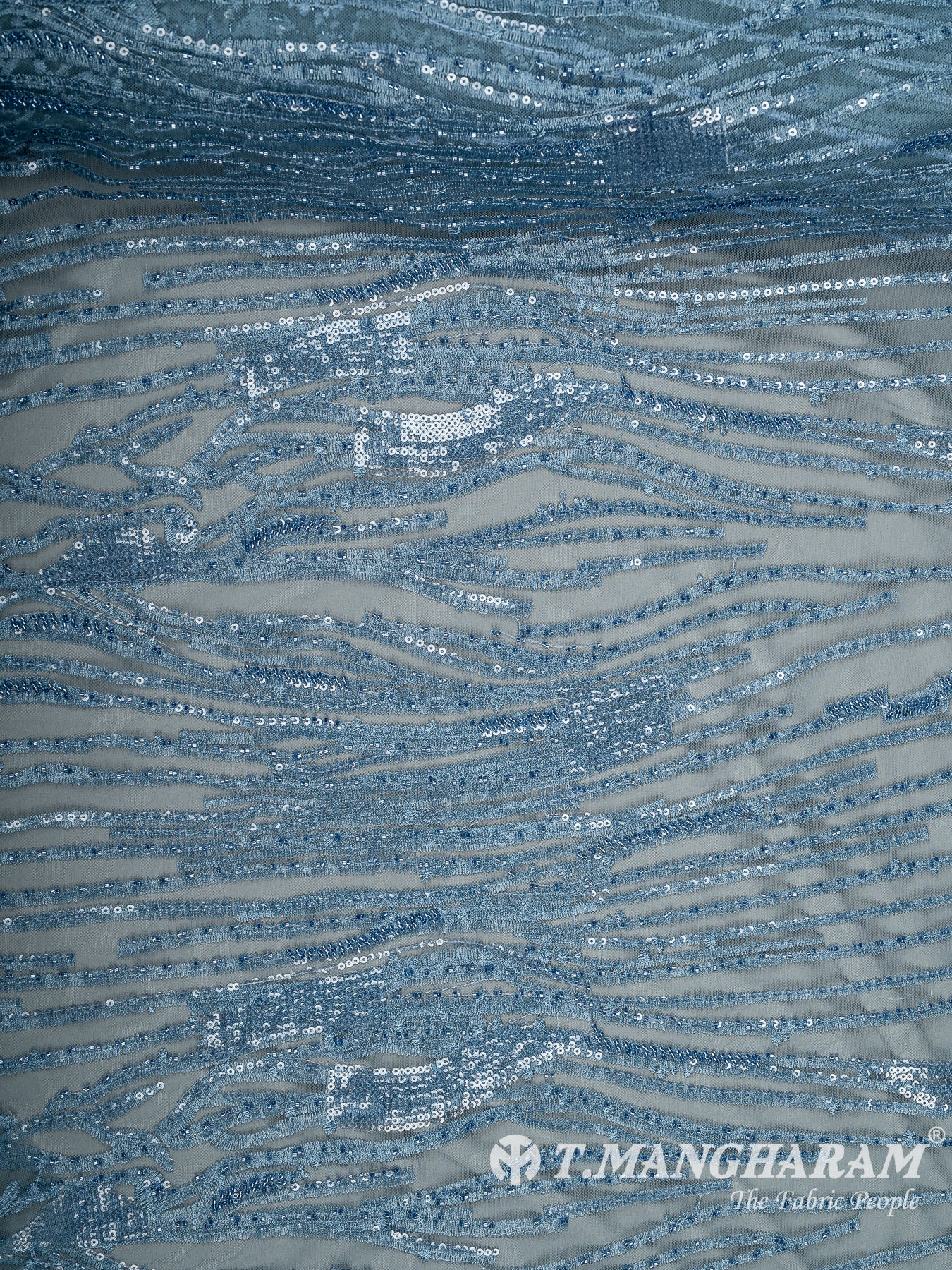 Blue Fancy Net Fabric - EA4001