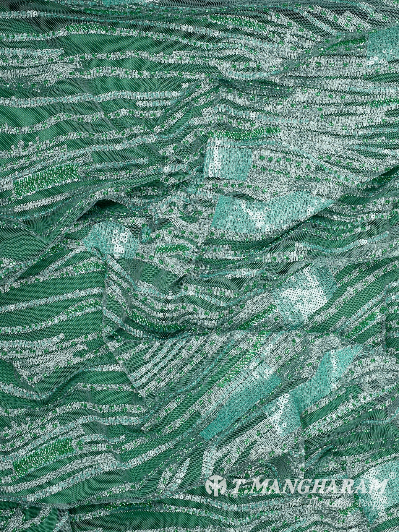Green Fancy Net Fabric - EA4000