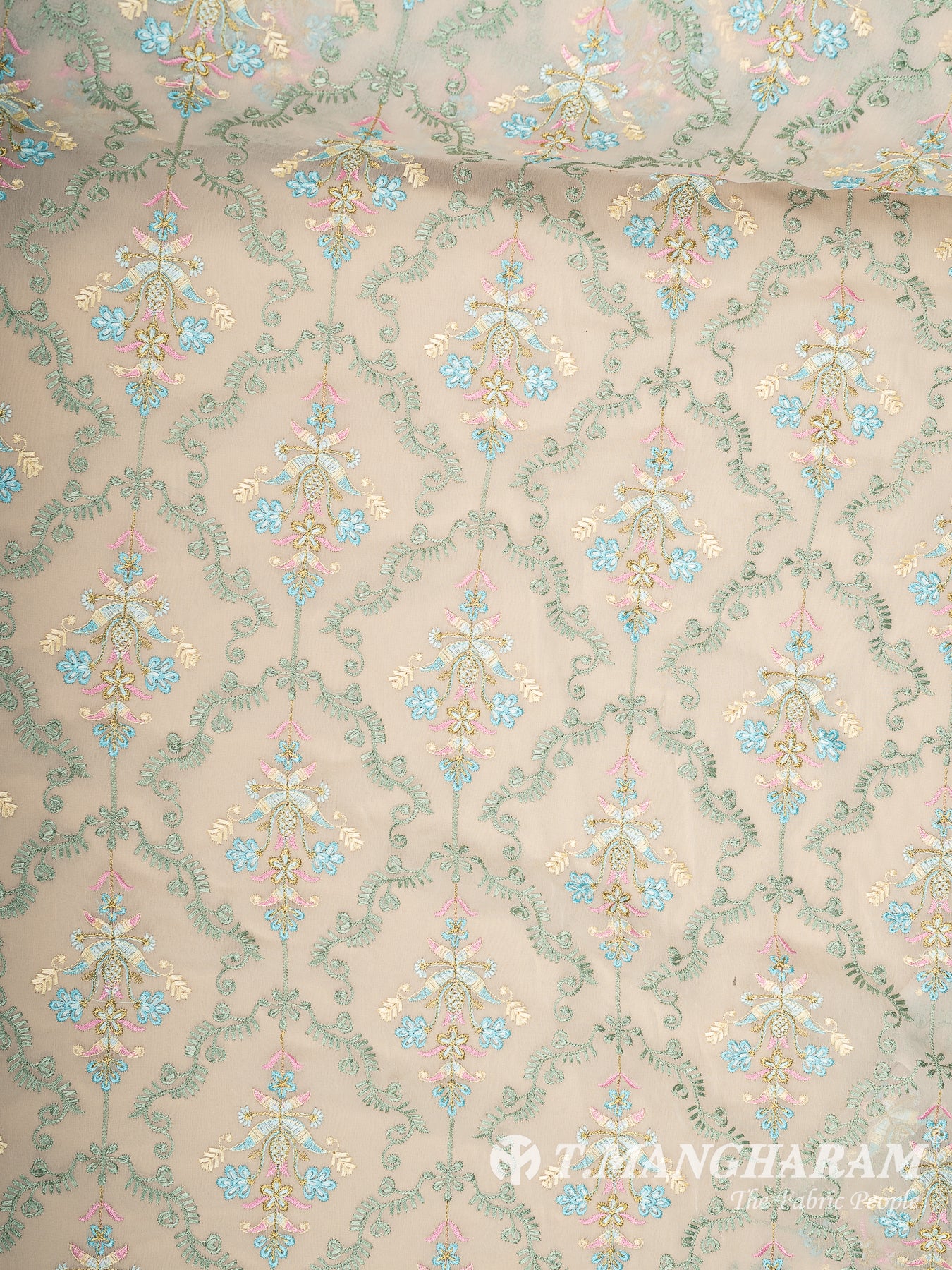 Beige Georgette Fabric - EC14597