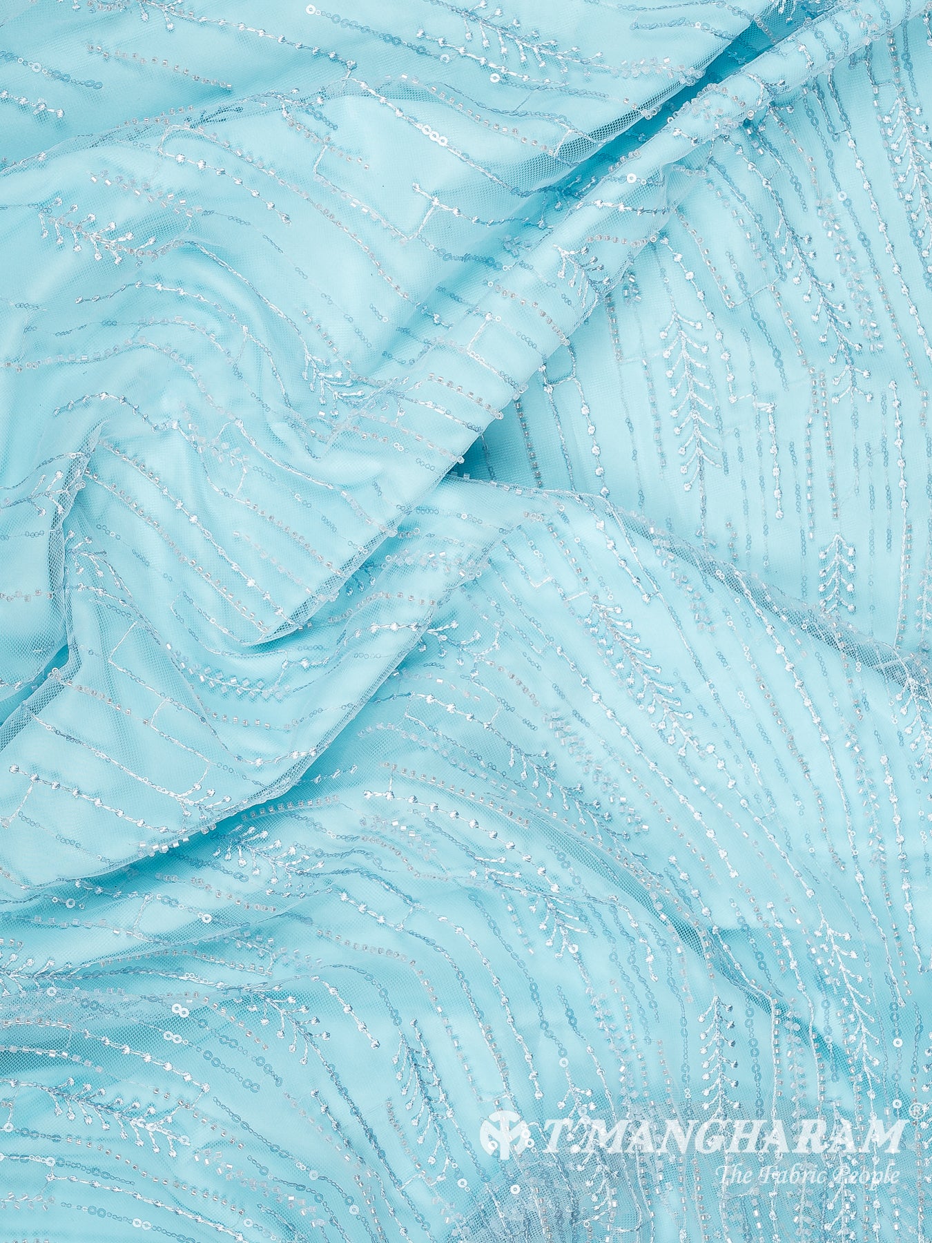 Blue Net Fabric - EB11292