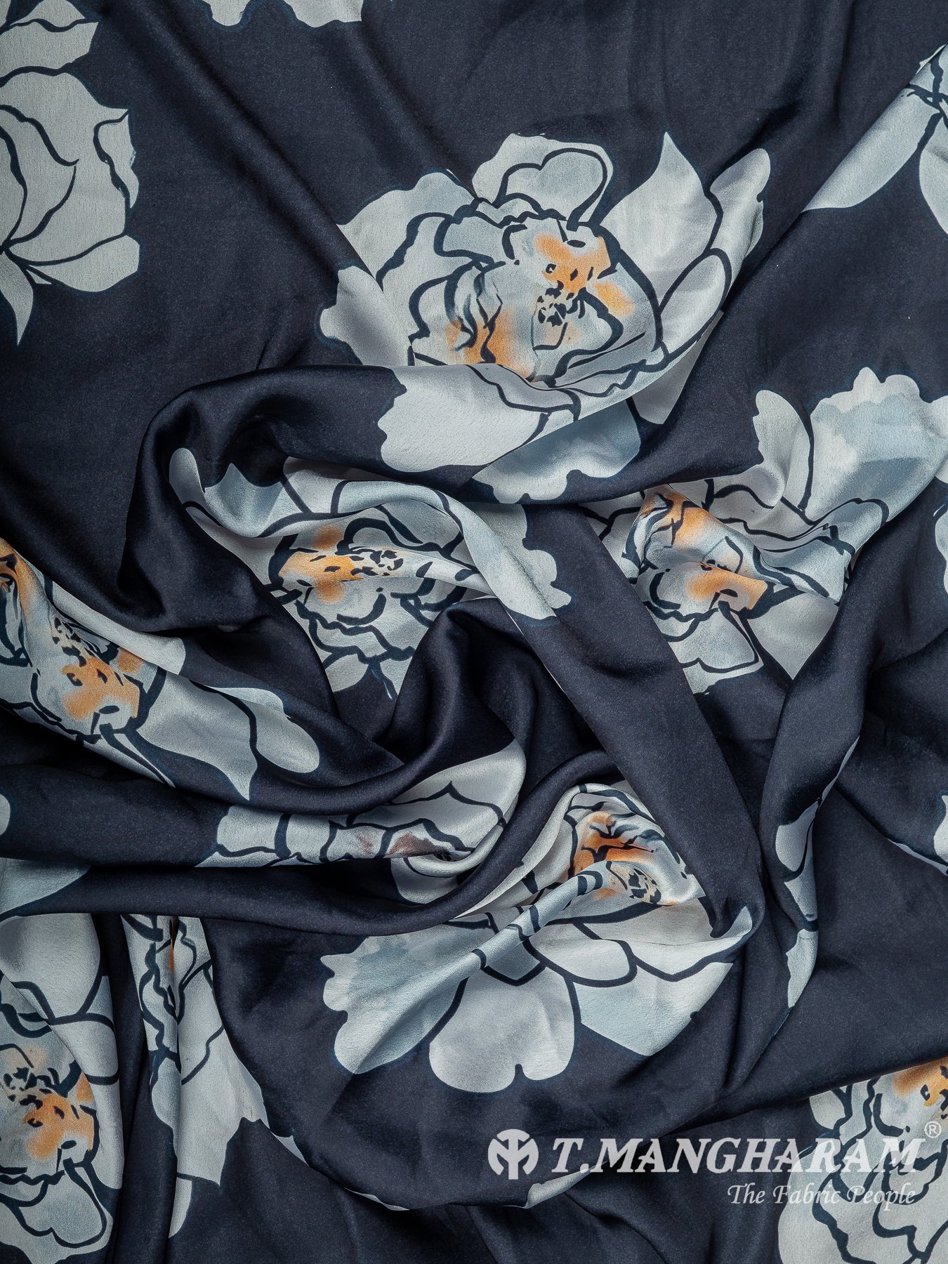 Blue Satin Fabric - EC14146