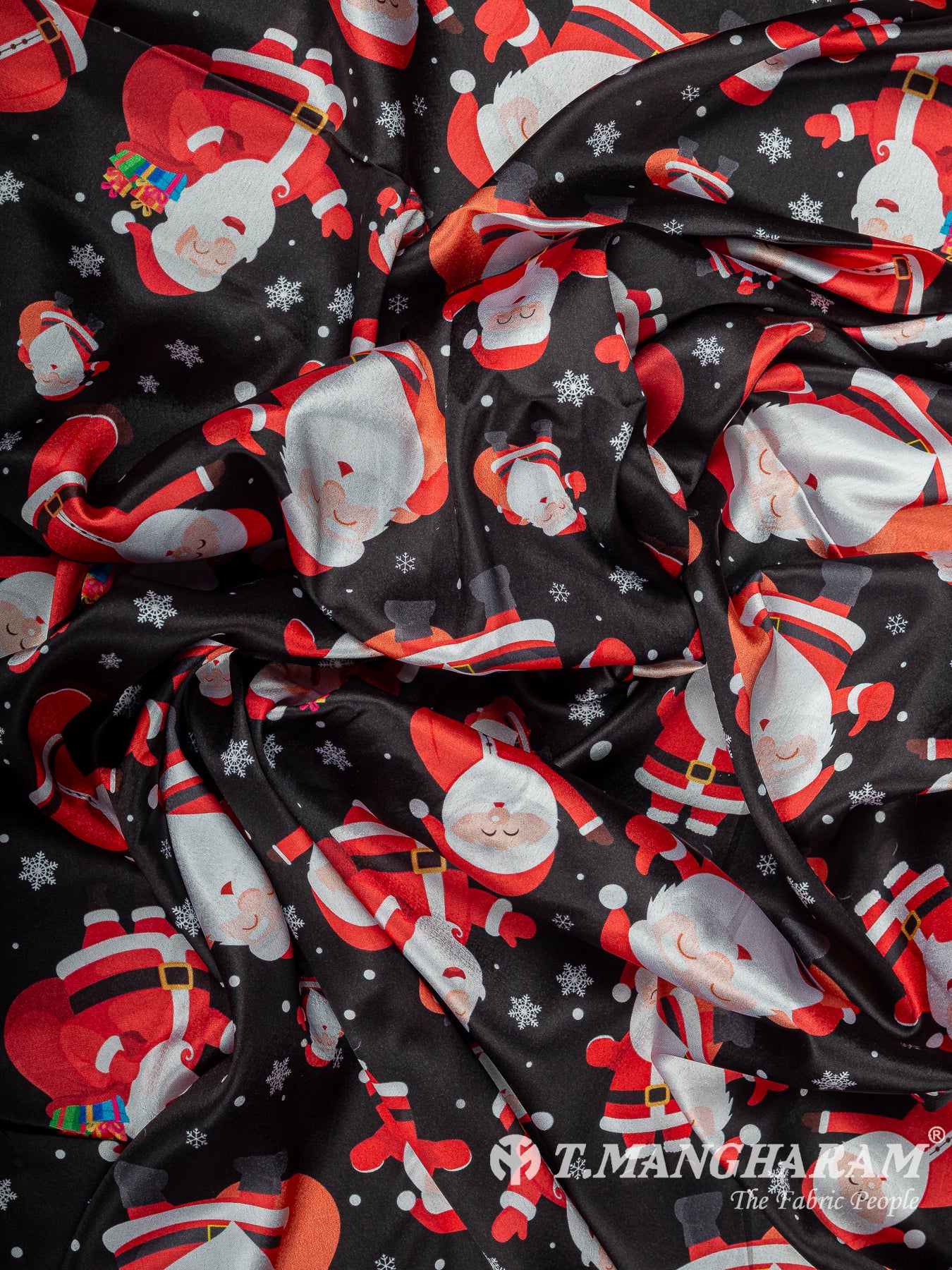 Black Satin Fabric - EC15004