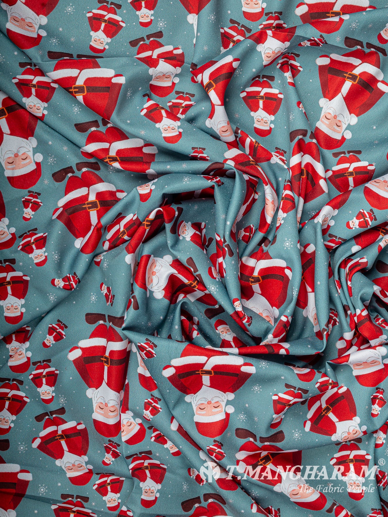 Blue Crepe Fabric - EC15007