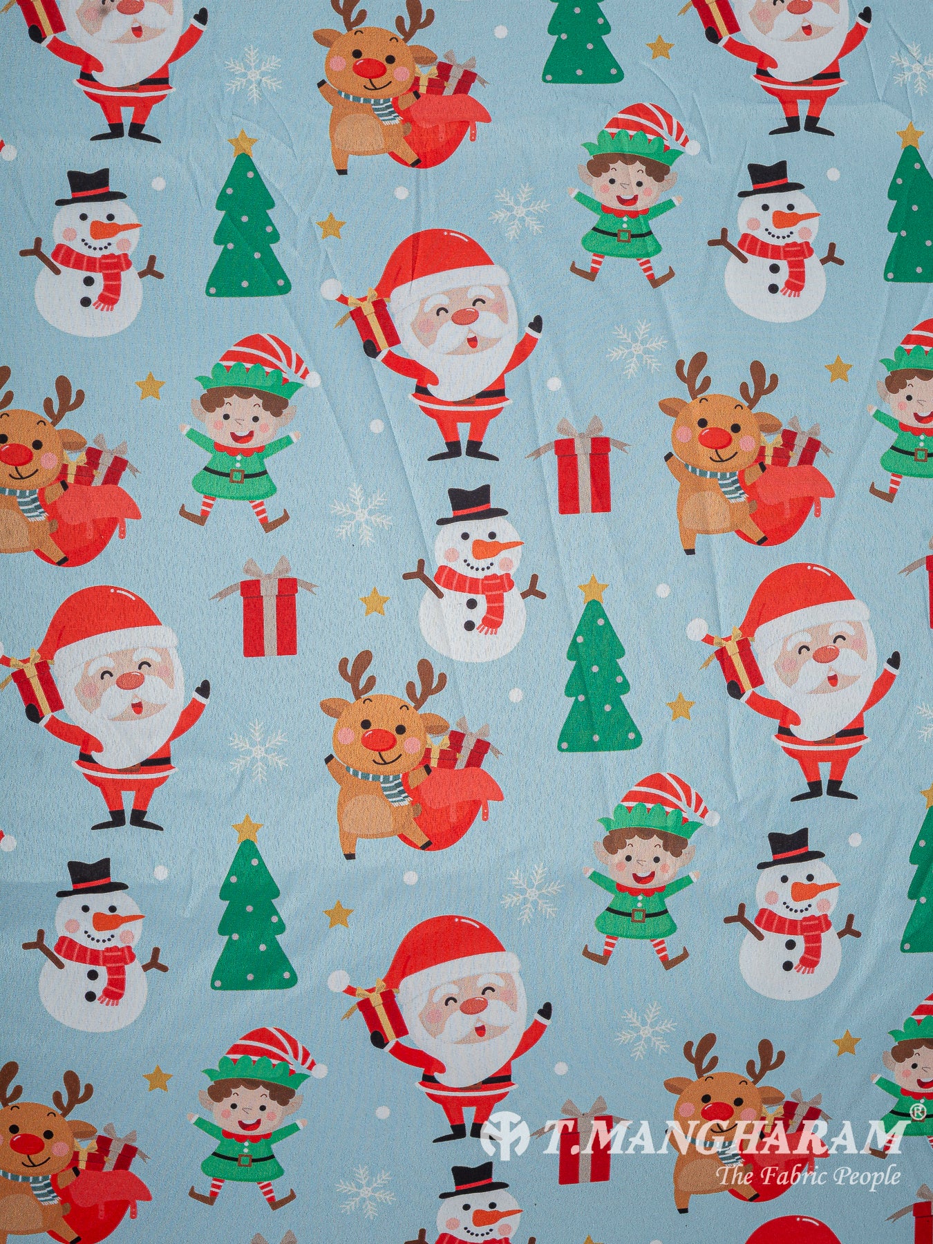 Blue Crepe Fabric - EC15010