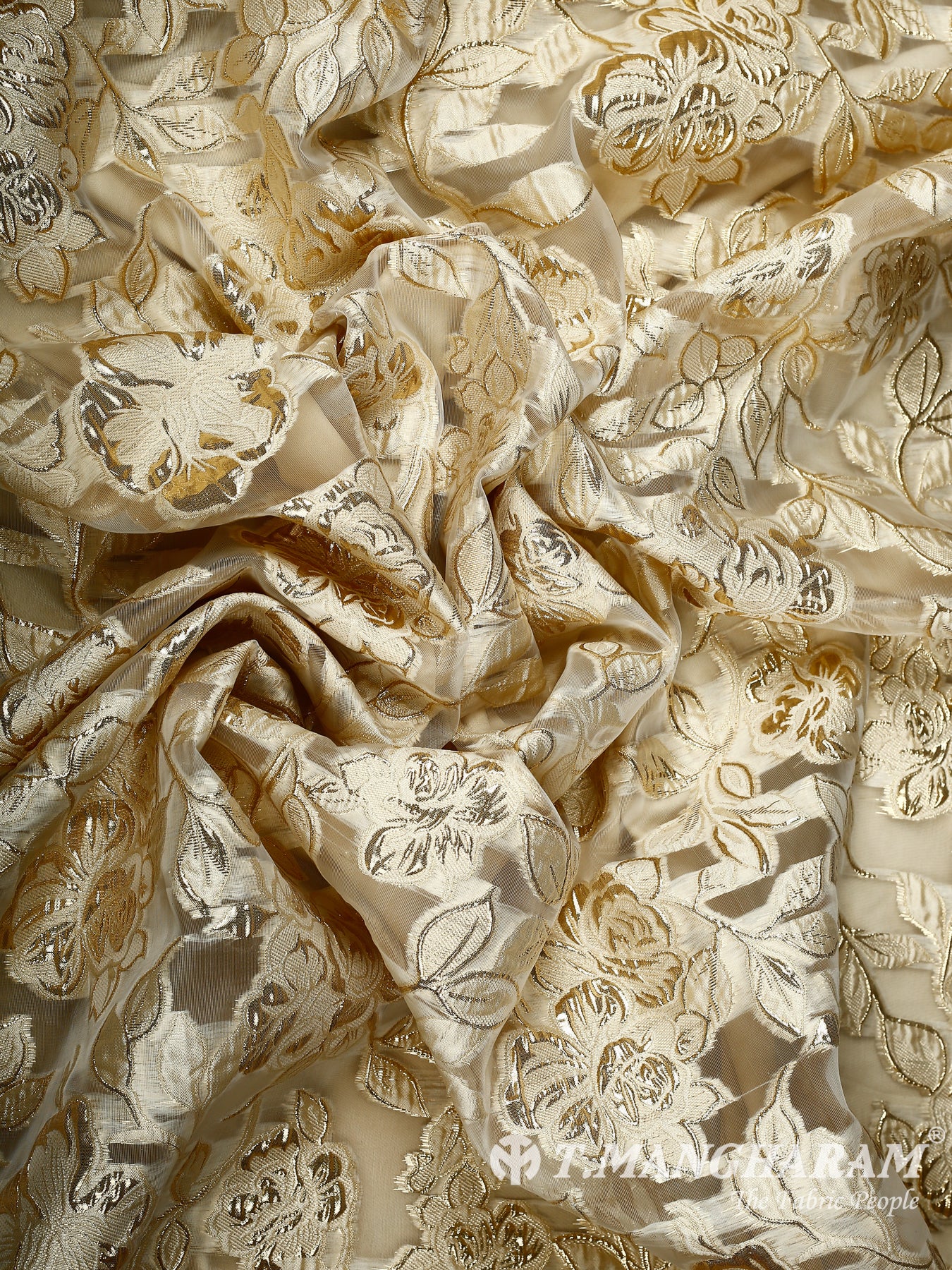 Beige Tissue Fabric - EC15033