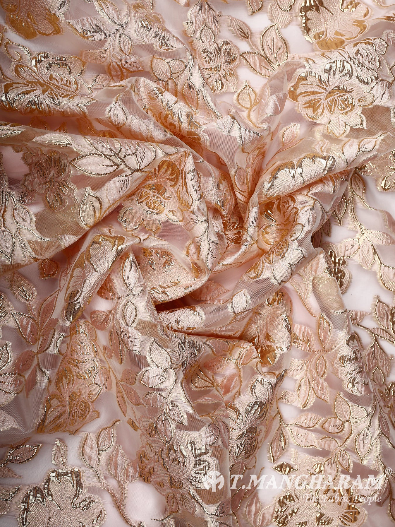 Rose Gold Tissue Fabric - EC15031
