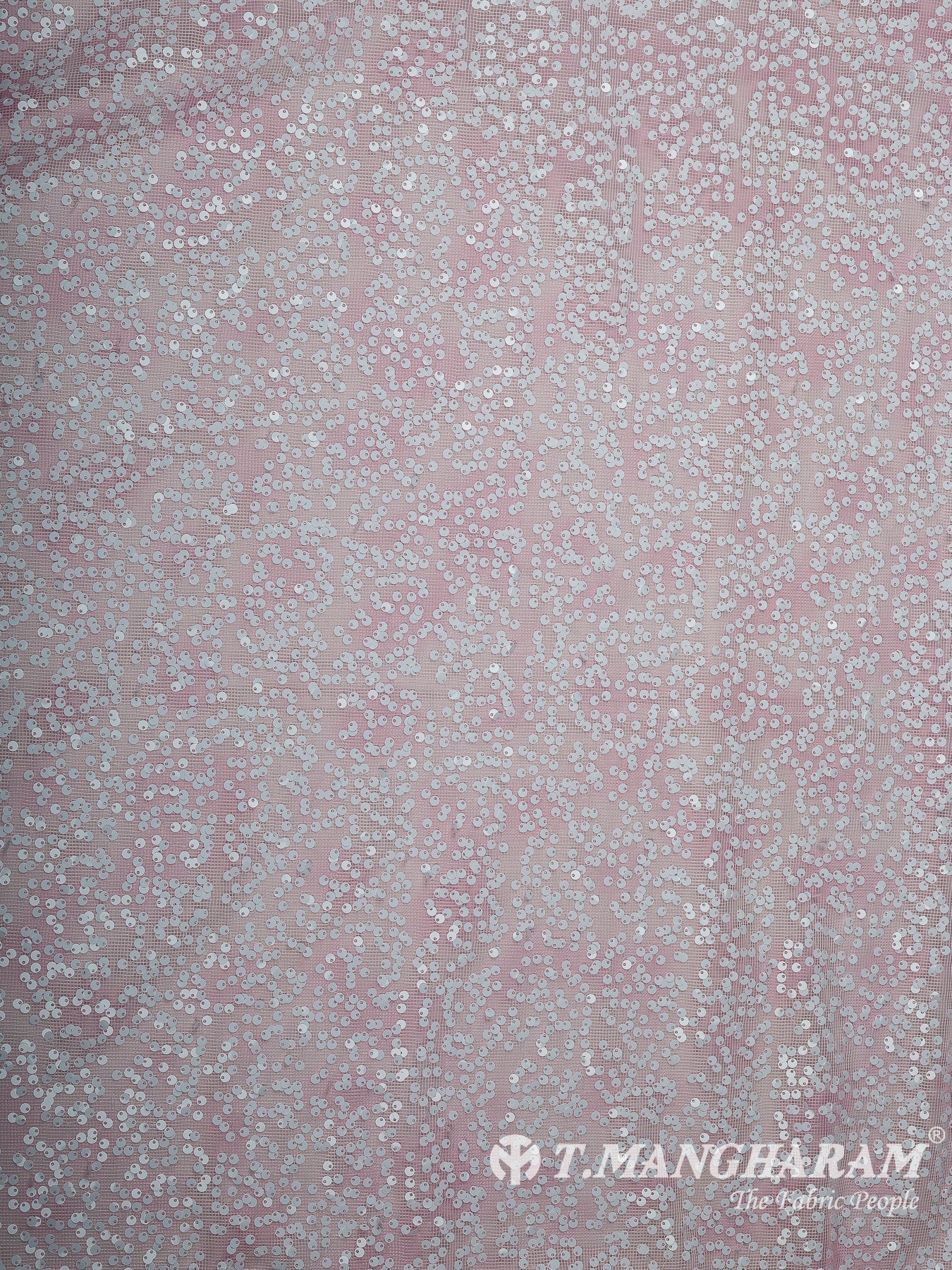Pink Sequin Net Fabric - EC15067