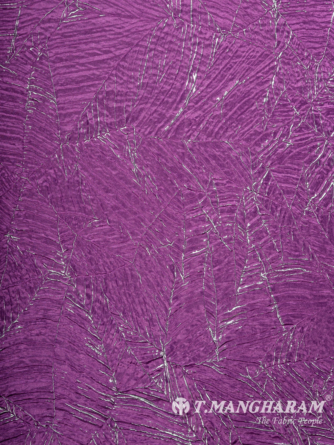 Purple Embossed Satin Fabric - EC15220