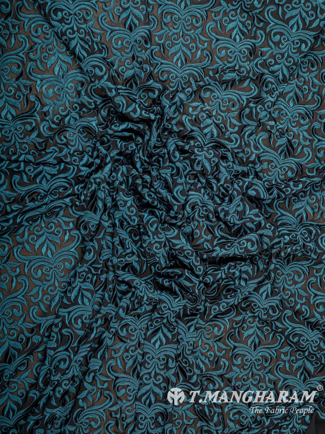 Blue Georgette Fabric - EB11402