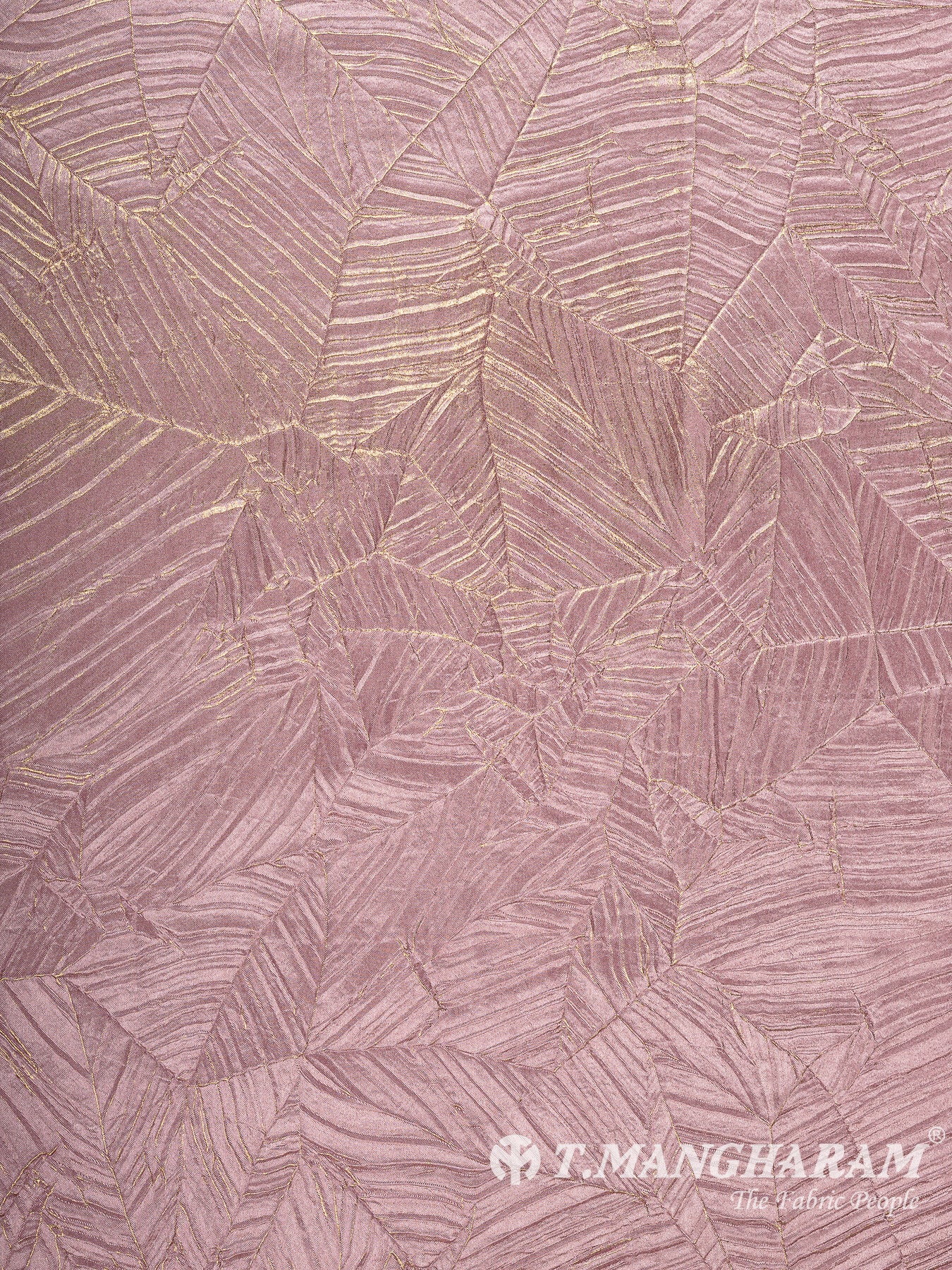 Pink Embossed Satin Fabric - EC15216