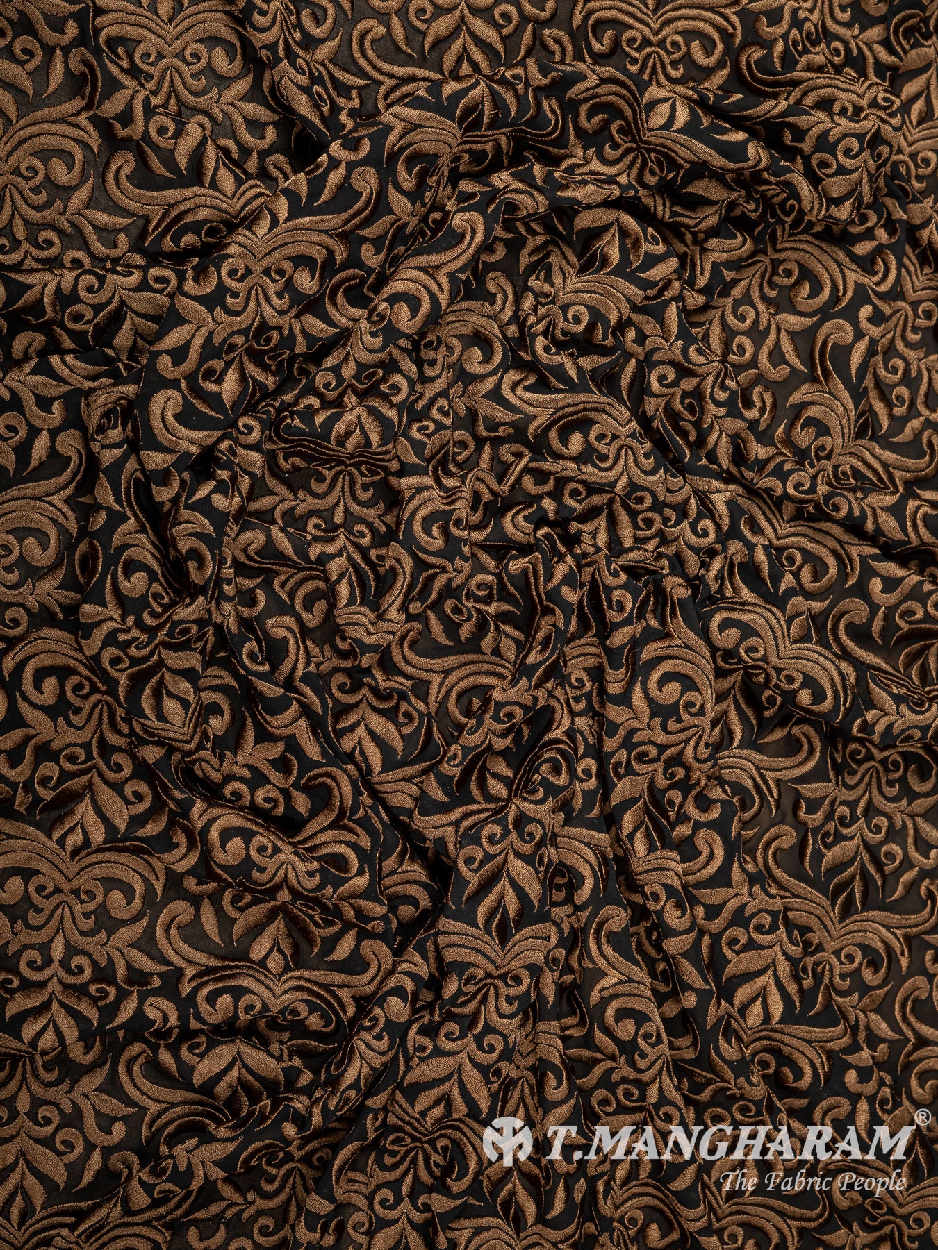 Brown Georgette Fabric - EB11404