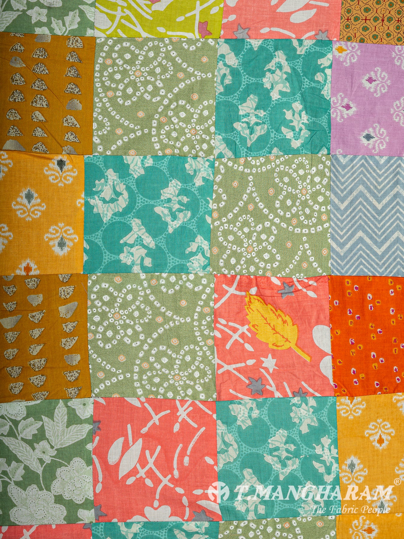 Multicolor Cotton Fabric - EC14896