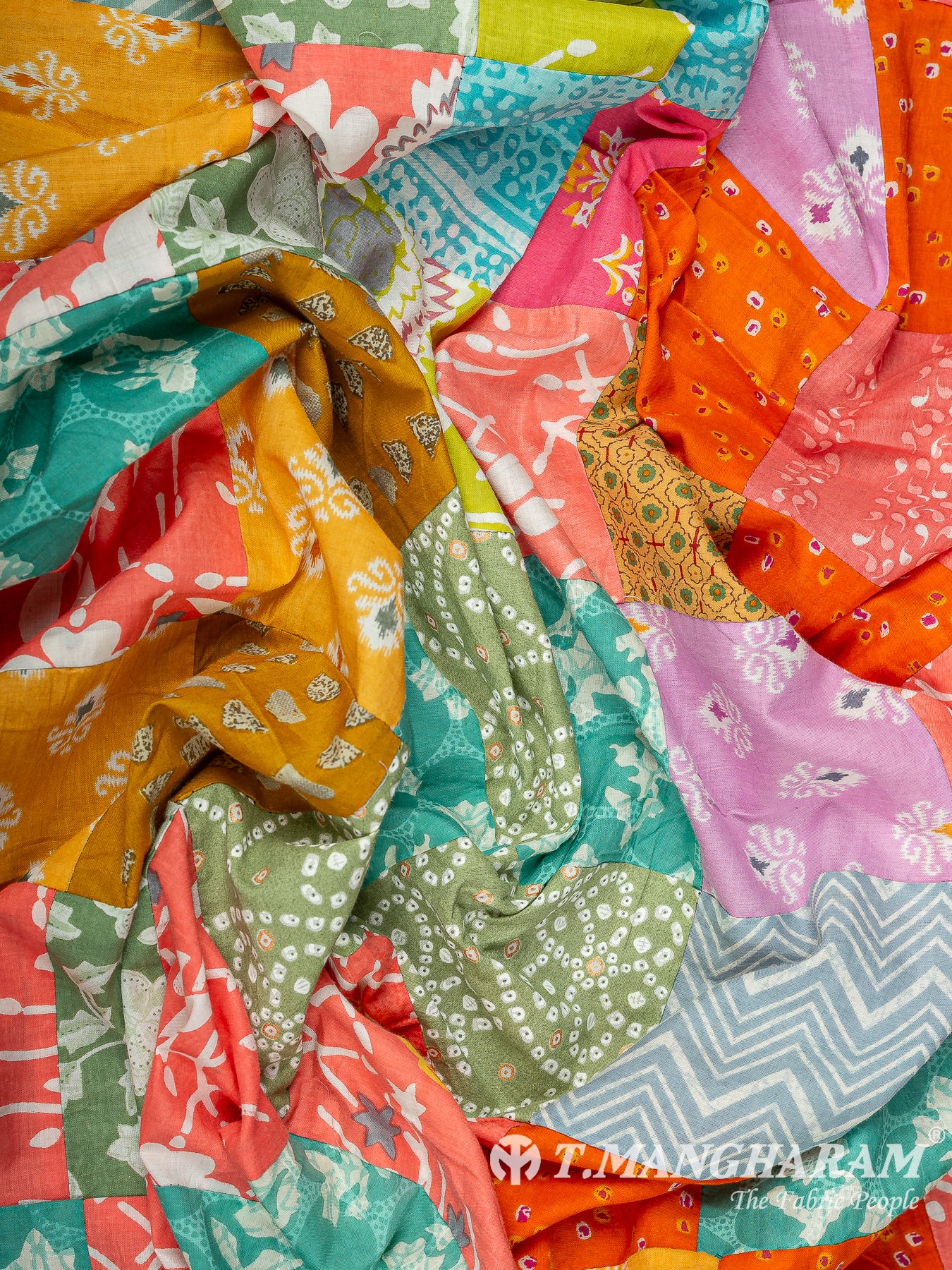 Multicolor Cotton Fabric - EC14896