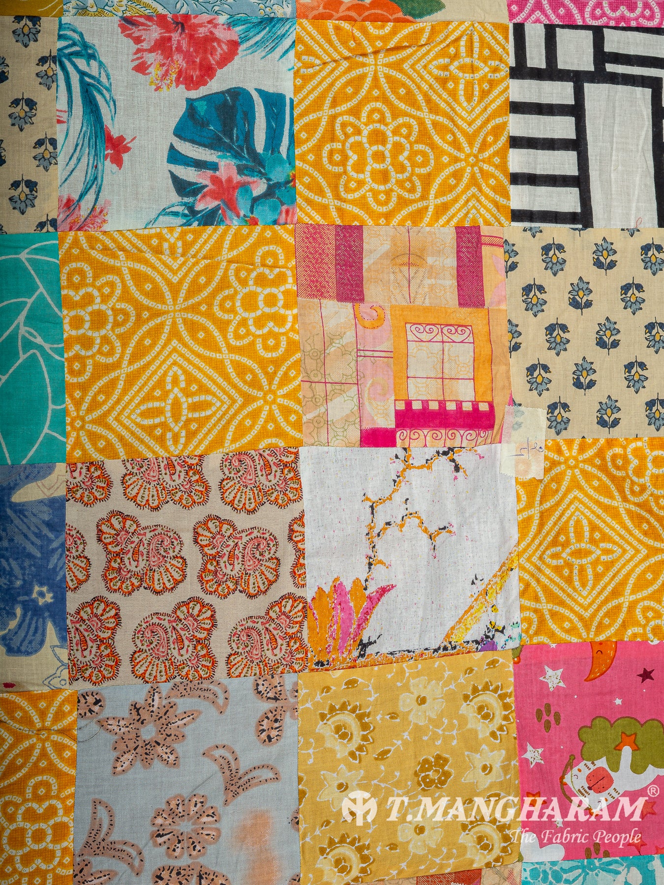 Multicolor Cotton Fabric - EC14898