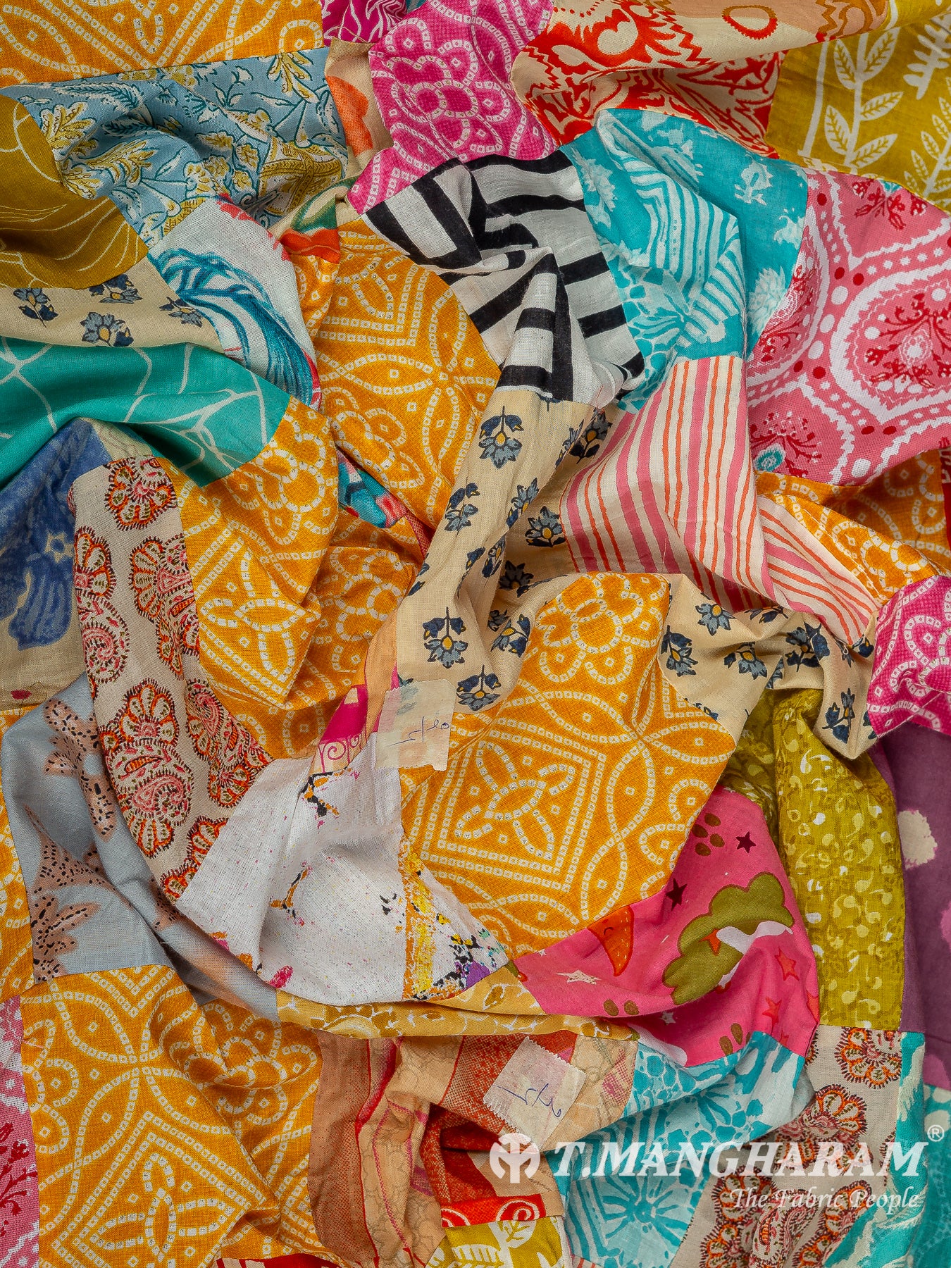 Multicolor Cotton Fabric - EC14898