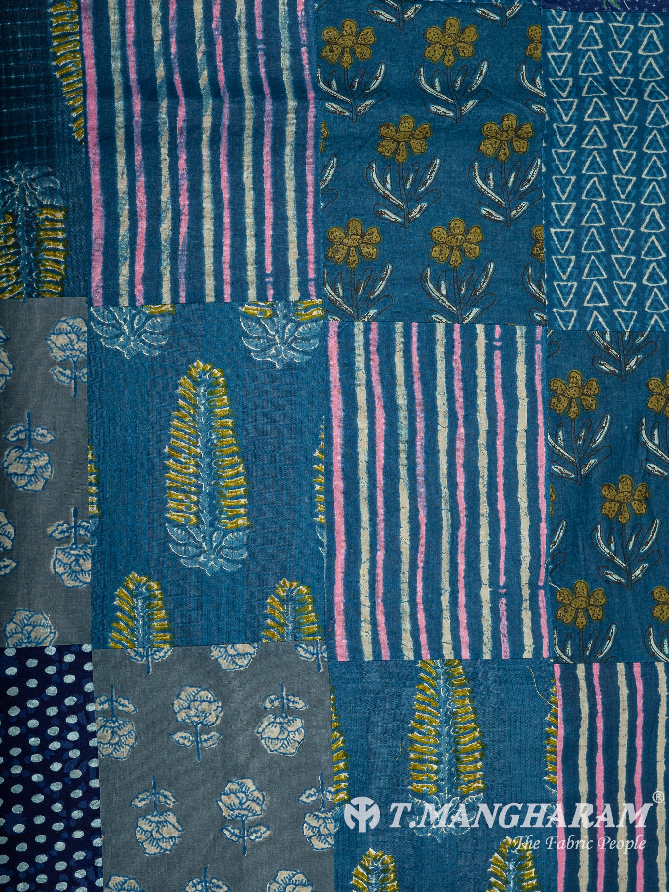 Blue Cotton Fabric - EC14853