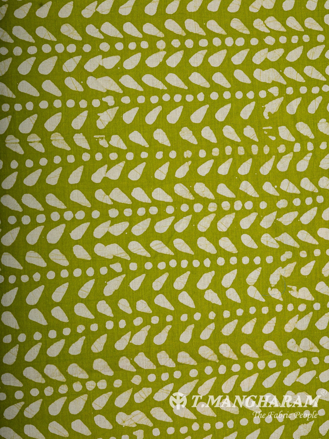 Green Cotton Embroidery Fabric - EC11904