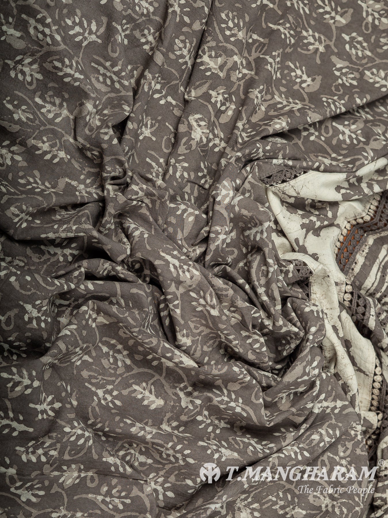 Brown Cotton Fabric - EB10458