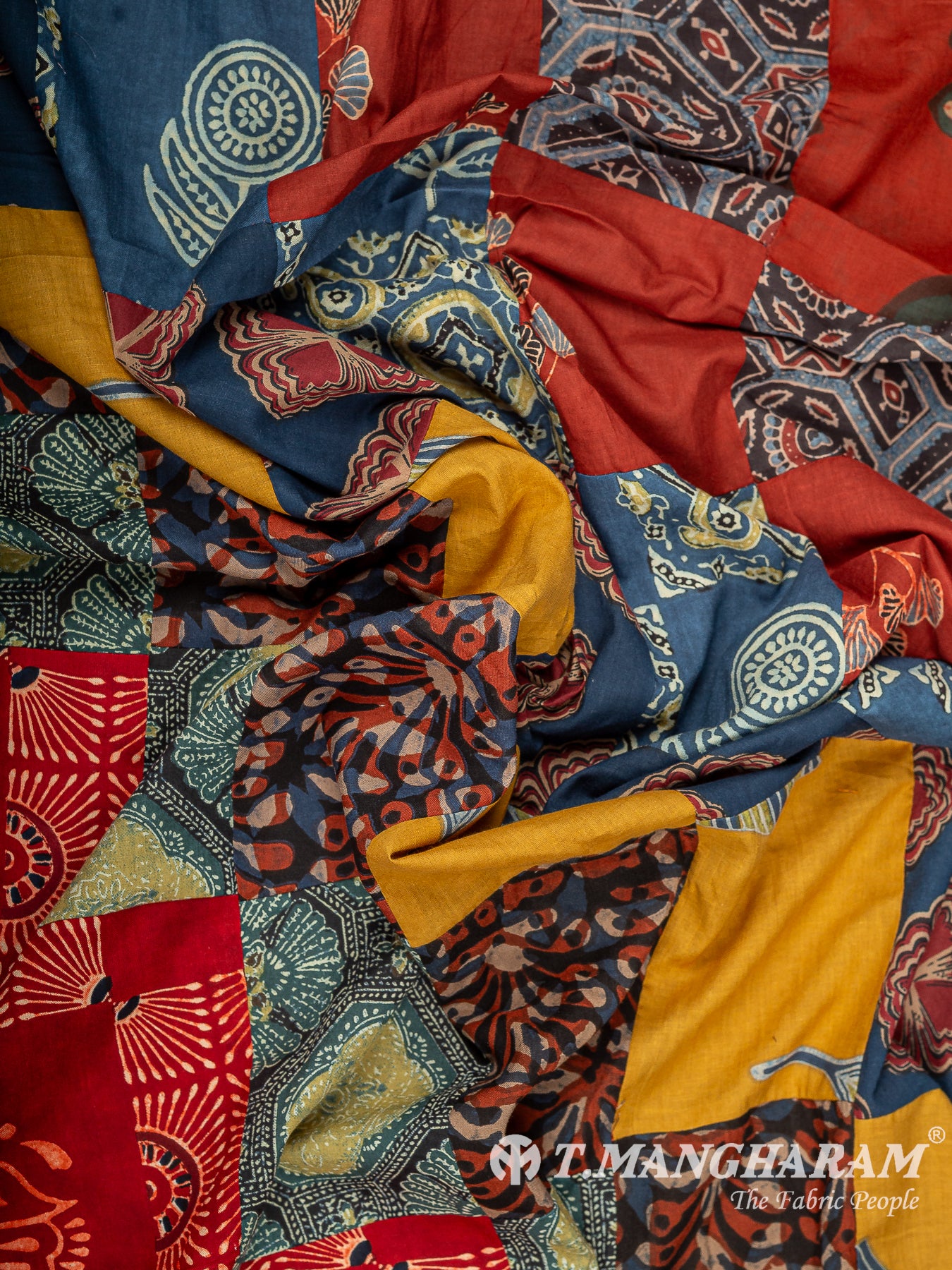 Multicolor Cotton Fabric - EC15142