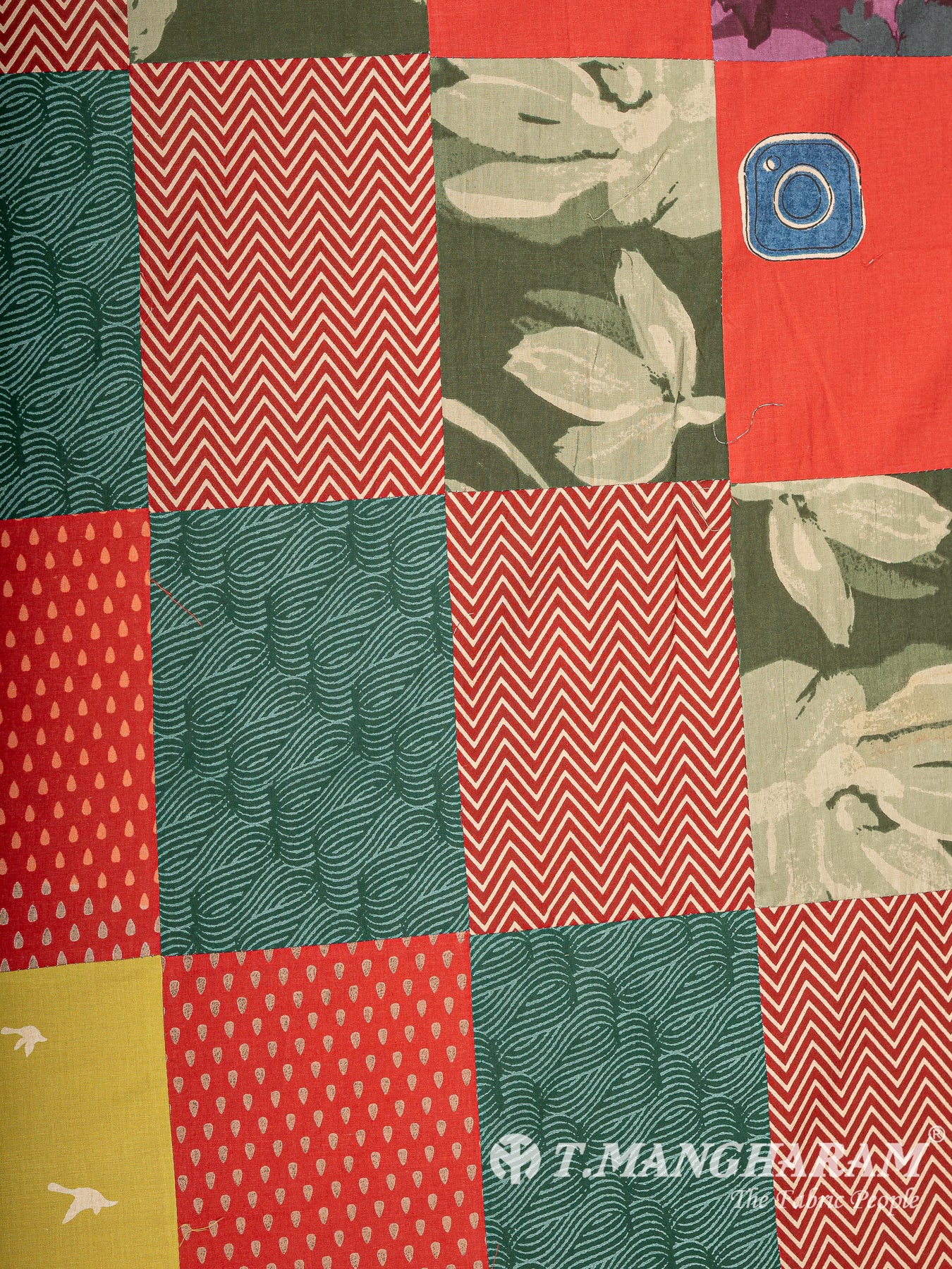 Multicolor Cotton Fabric - EC15146
