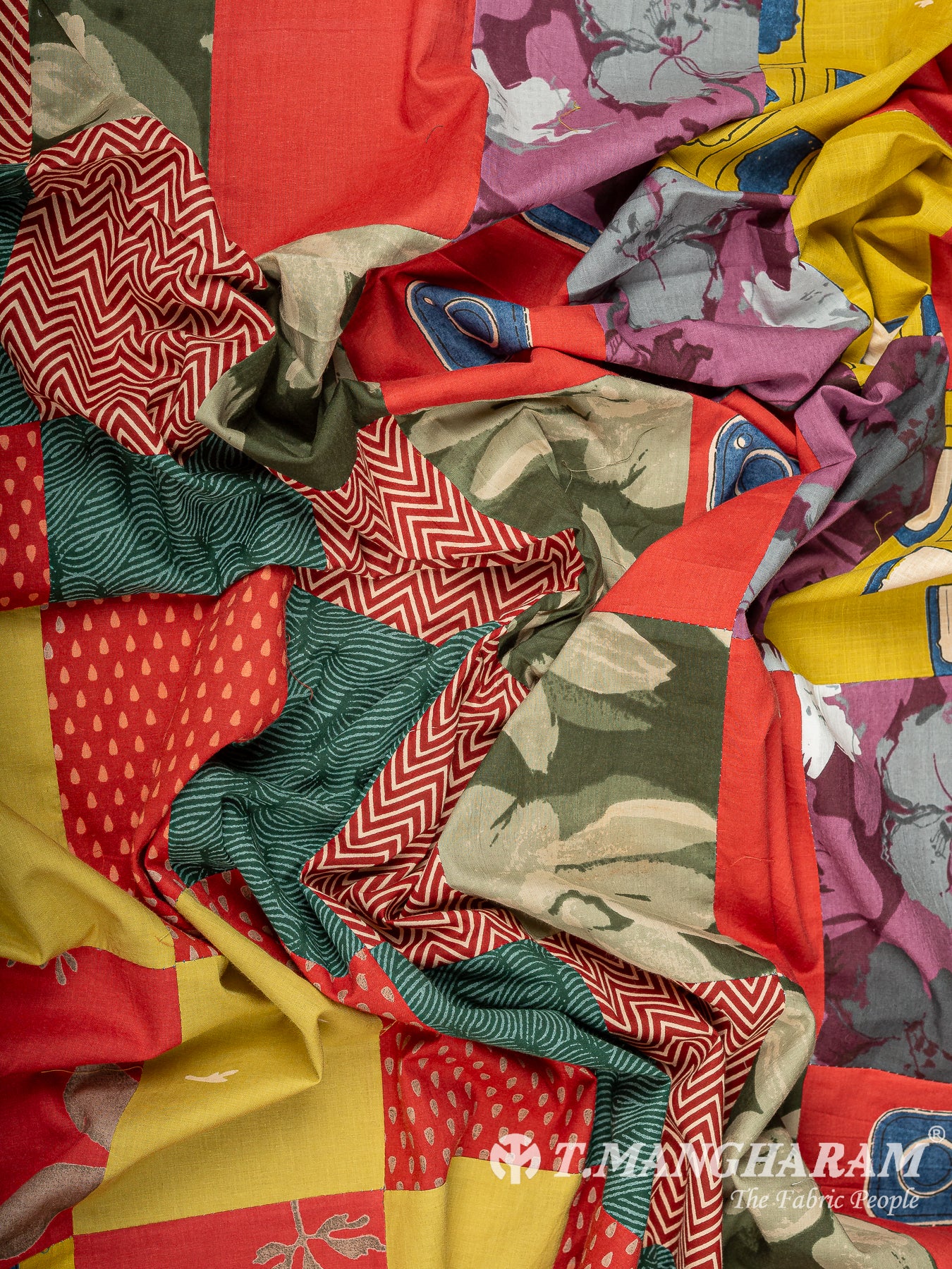 Multicolor Cotton Fabric - EC15146