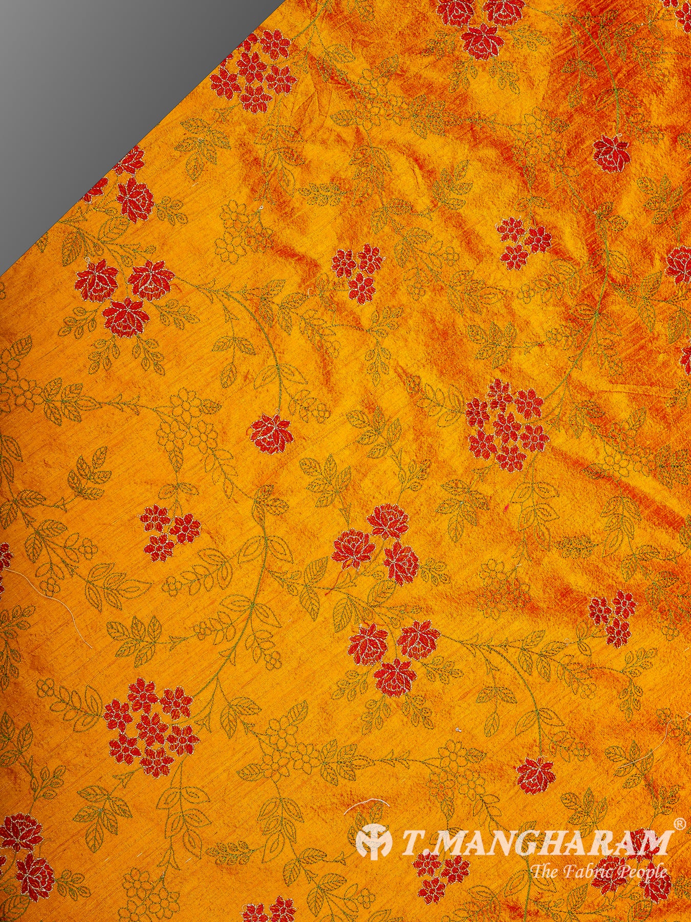 Yellow Raw Silk Fabric - EB11309