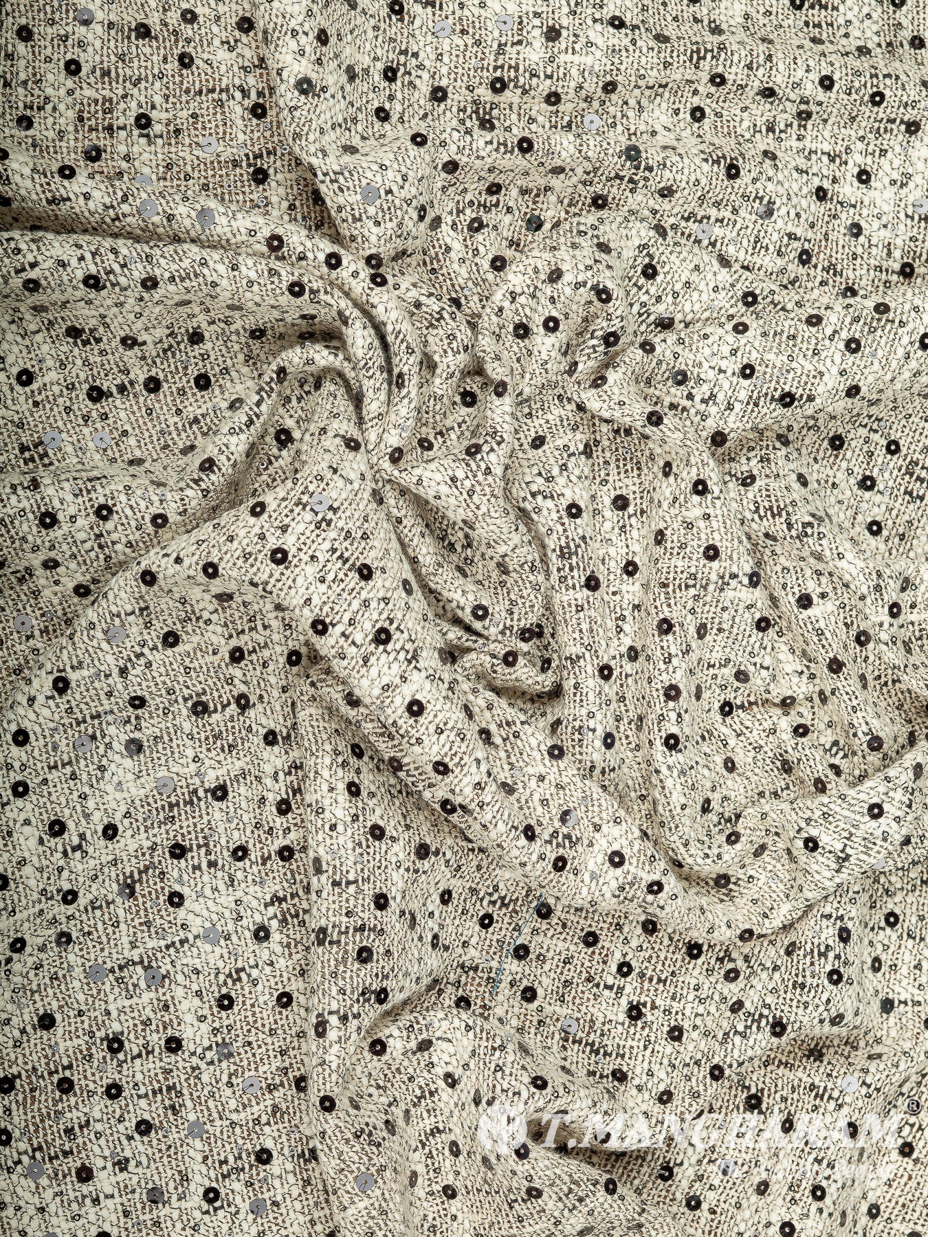 Cream Cotton Embroidery Fabric - EC14973