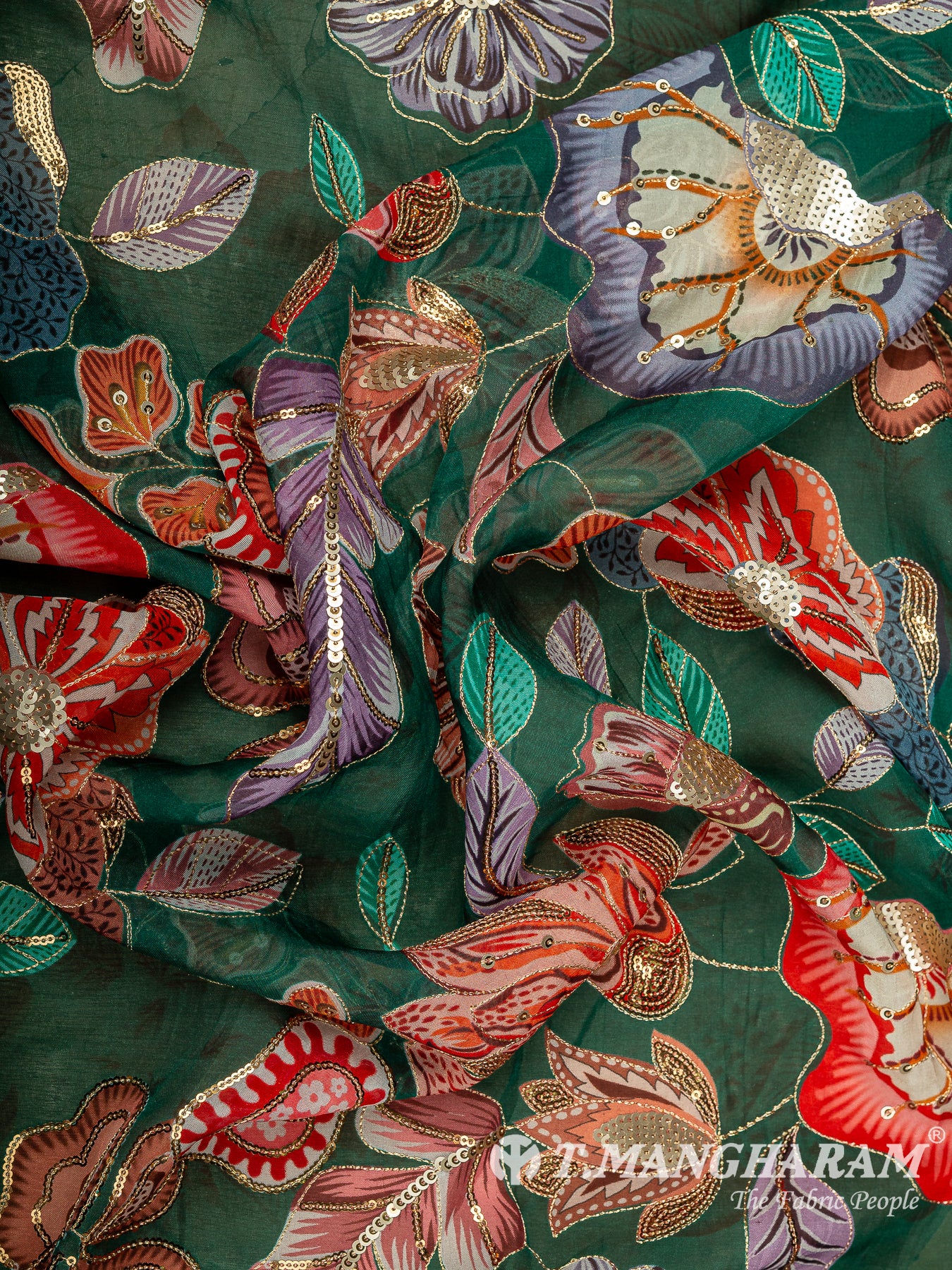 Green Tissue Fabric - EB11226