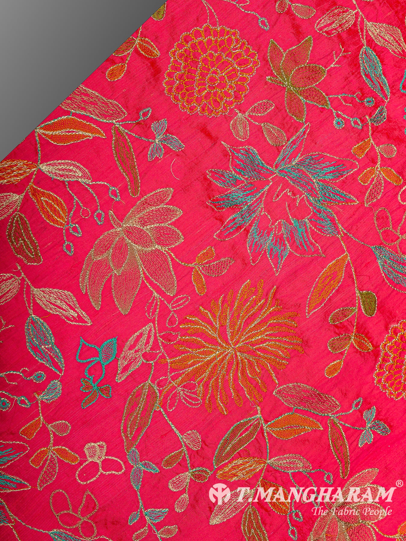 Pink Raw Silk Fabric - EB11308