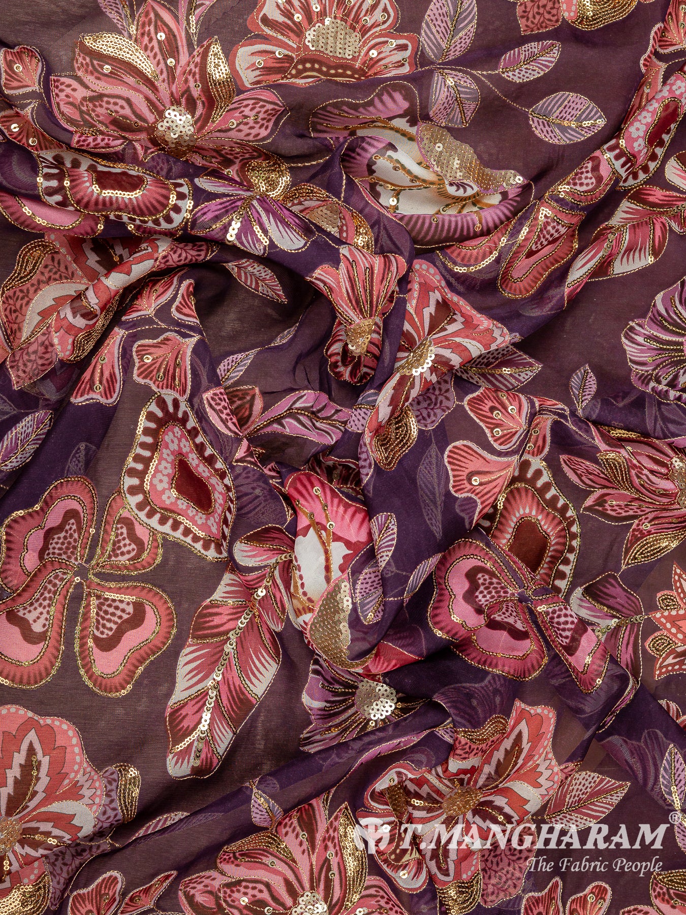 Purple Tissue Fabric - EB11229