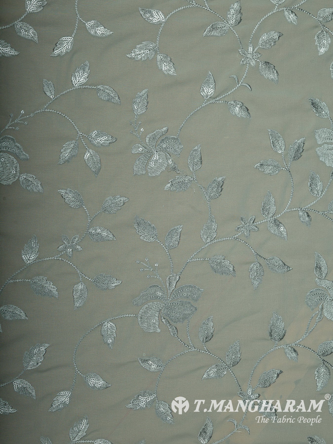 Green Georgette Fabric - EB10419