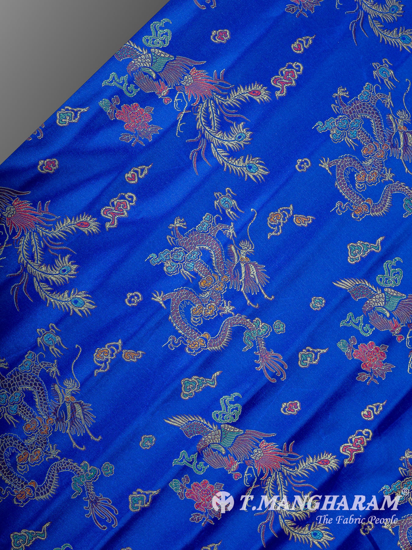 Blue Satin Fabric - EC15046