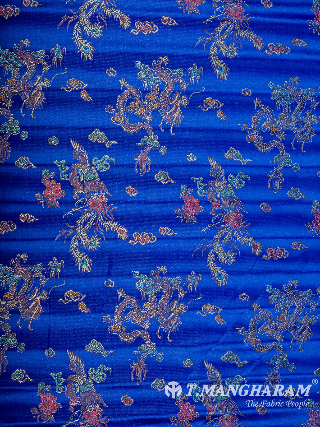 Blue Satin Fabric - EC15046
