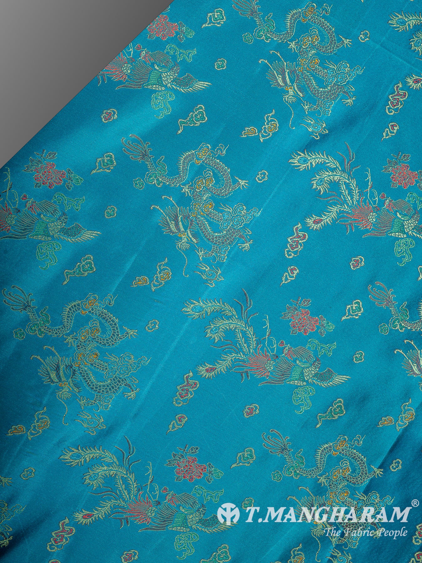Blue Satin Fabric - EC15043