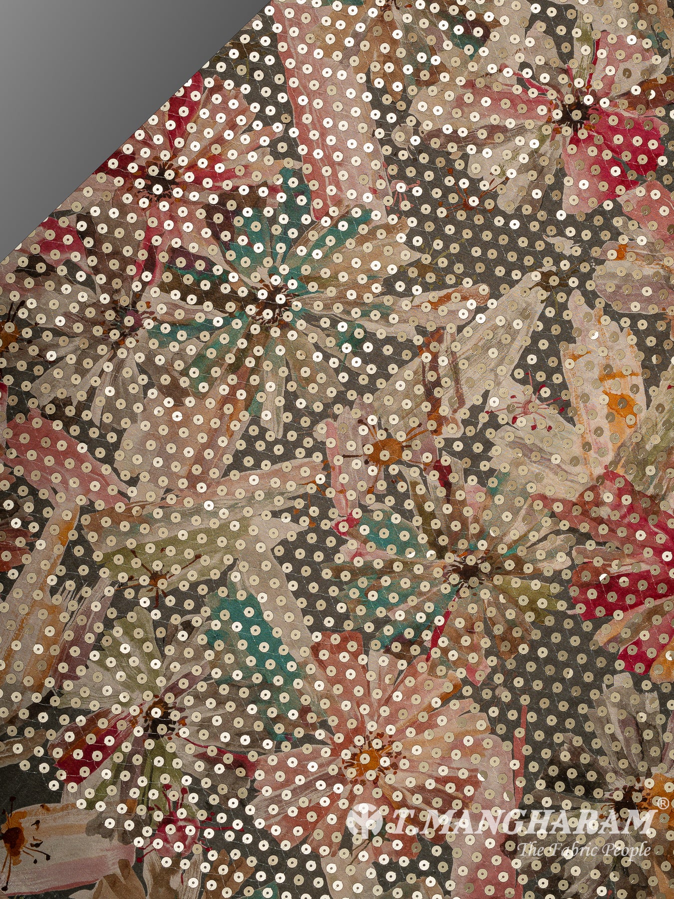 Green Chinon Silk Fabric - EB11334