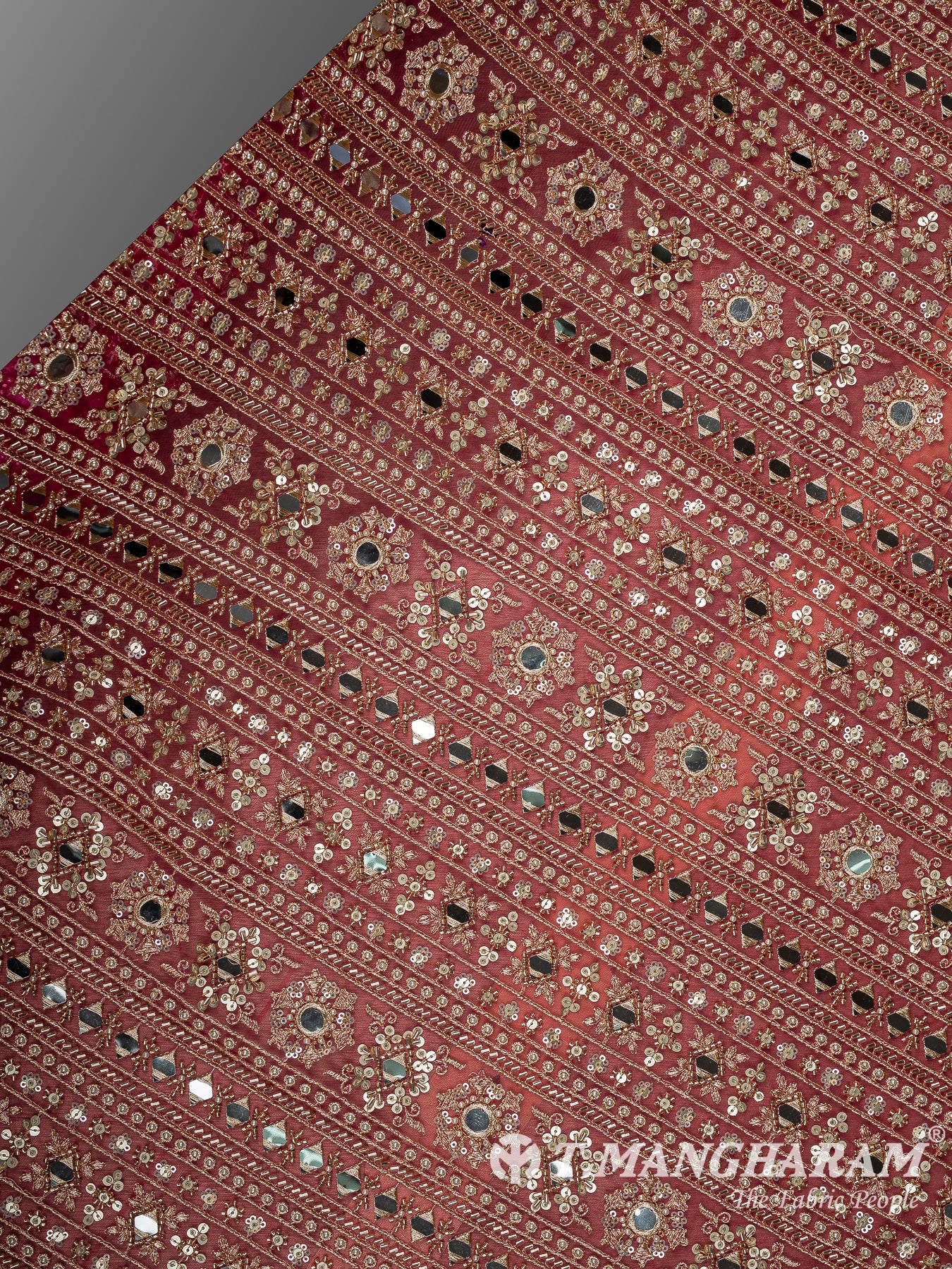 Rani Pink Fancy Net Fabric - EB11493