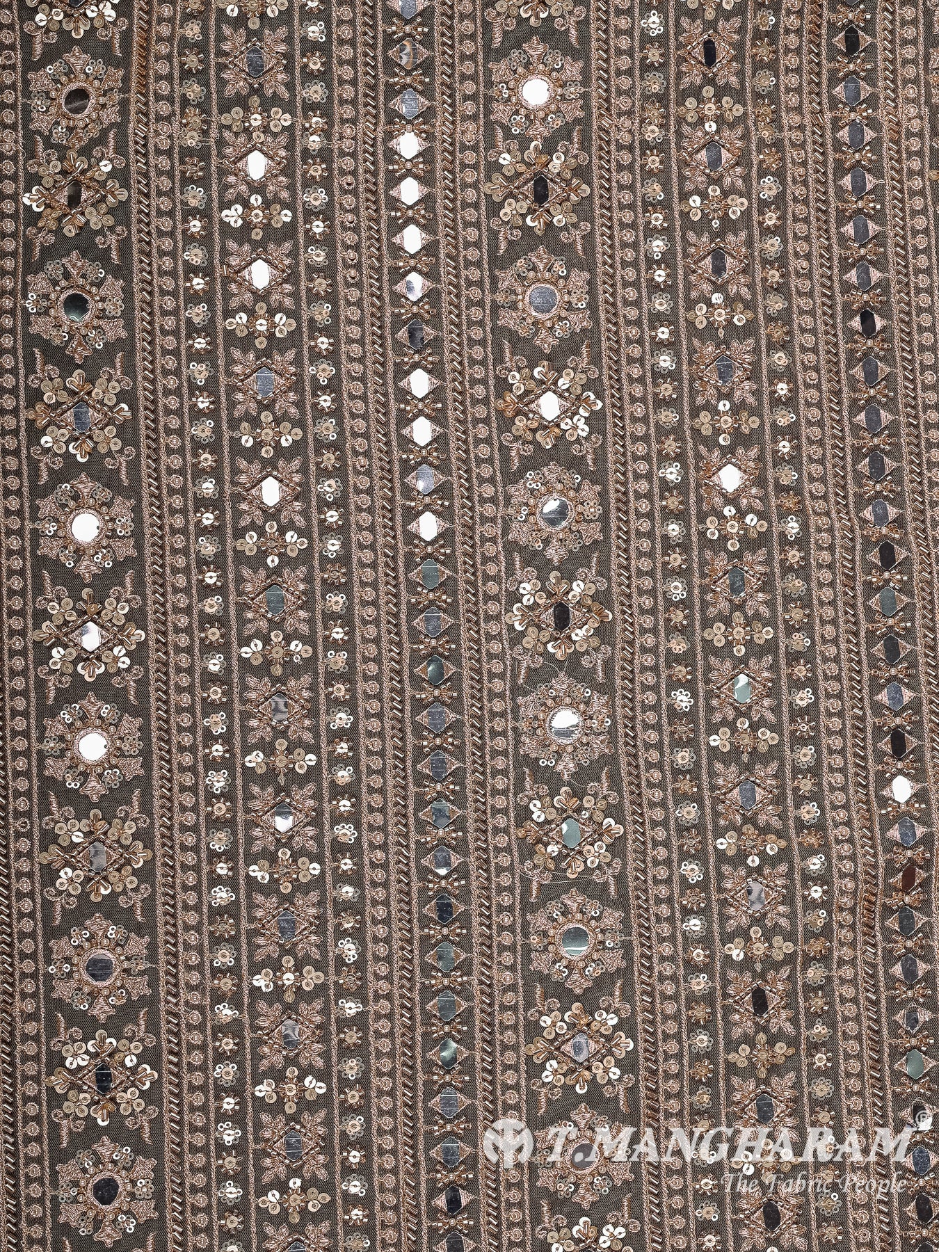 Gold Fancy Net Fabric - EB11495