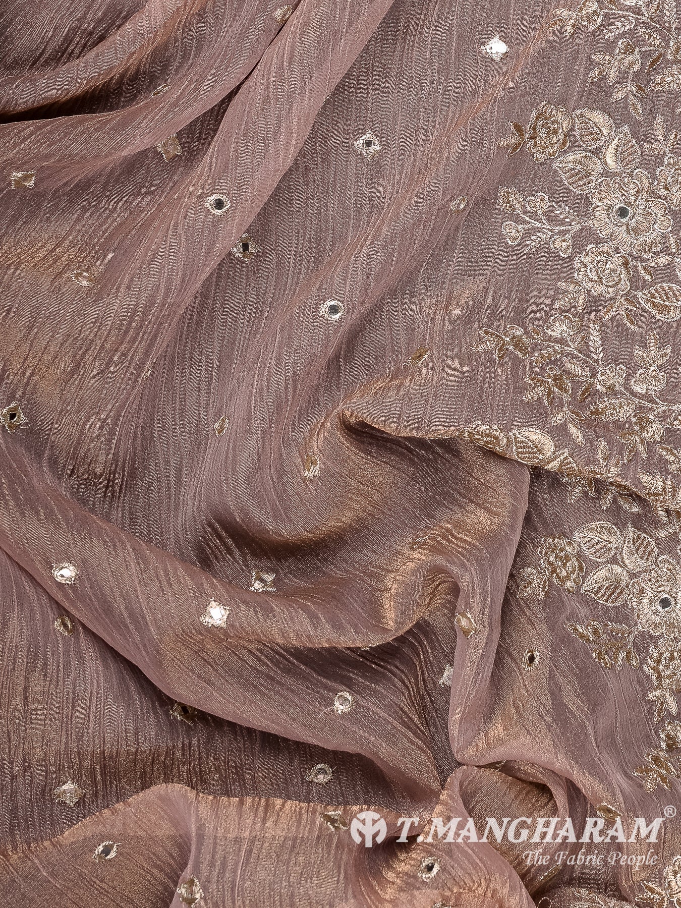 Peach Crushed Tissue Fabric - EB10967