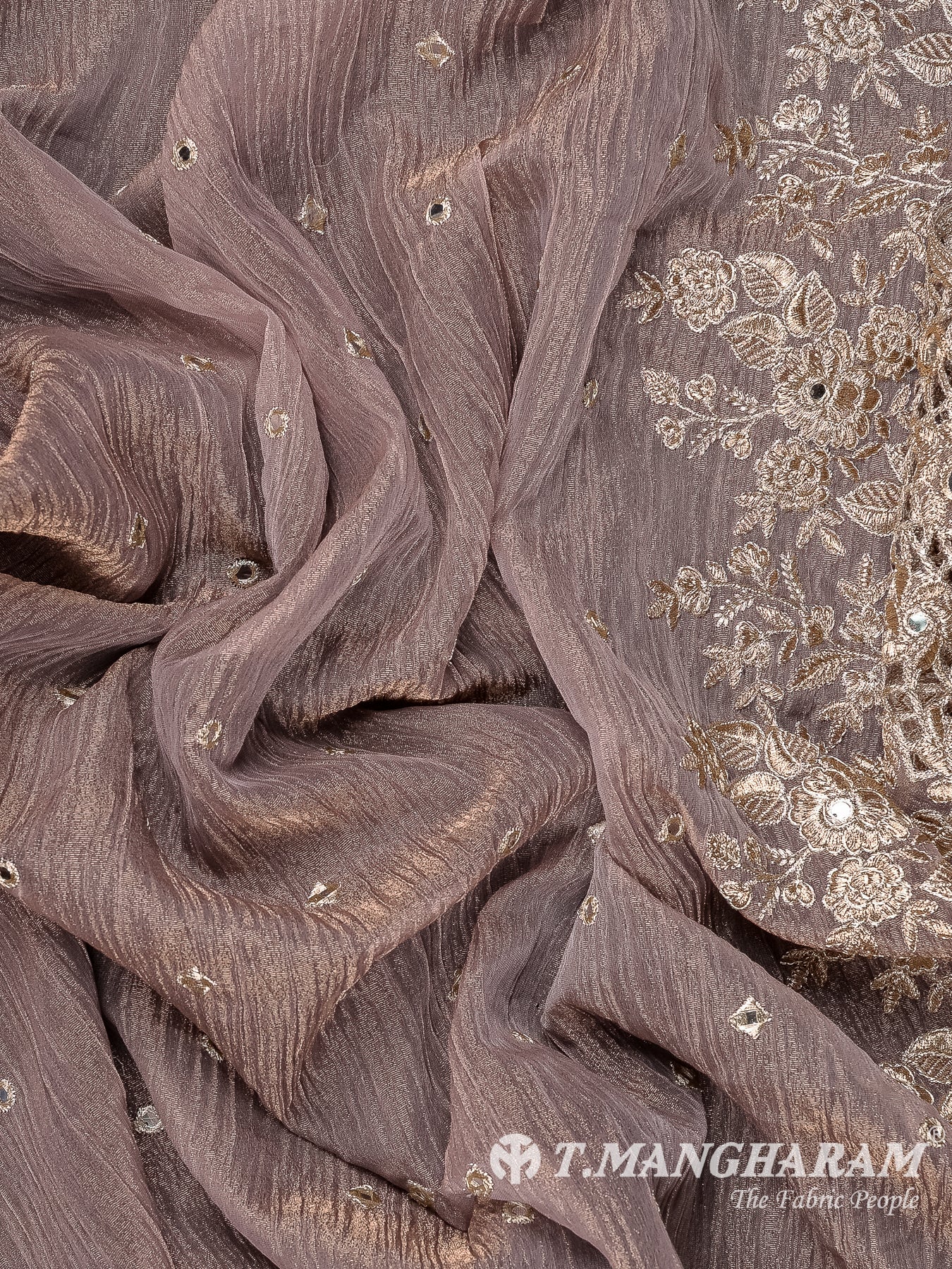 Violet Crushed Tissue Fabric - EB10969