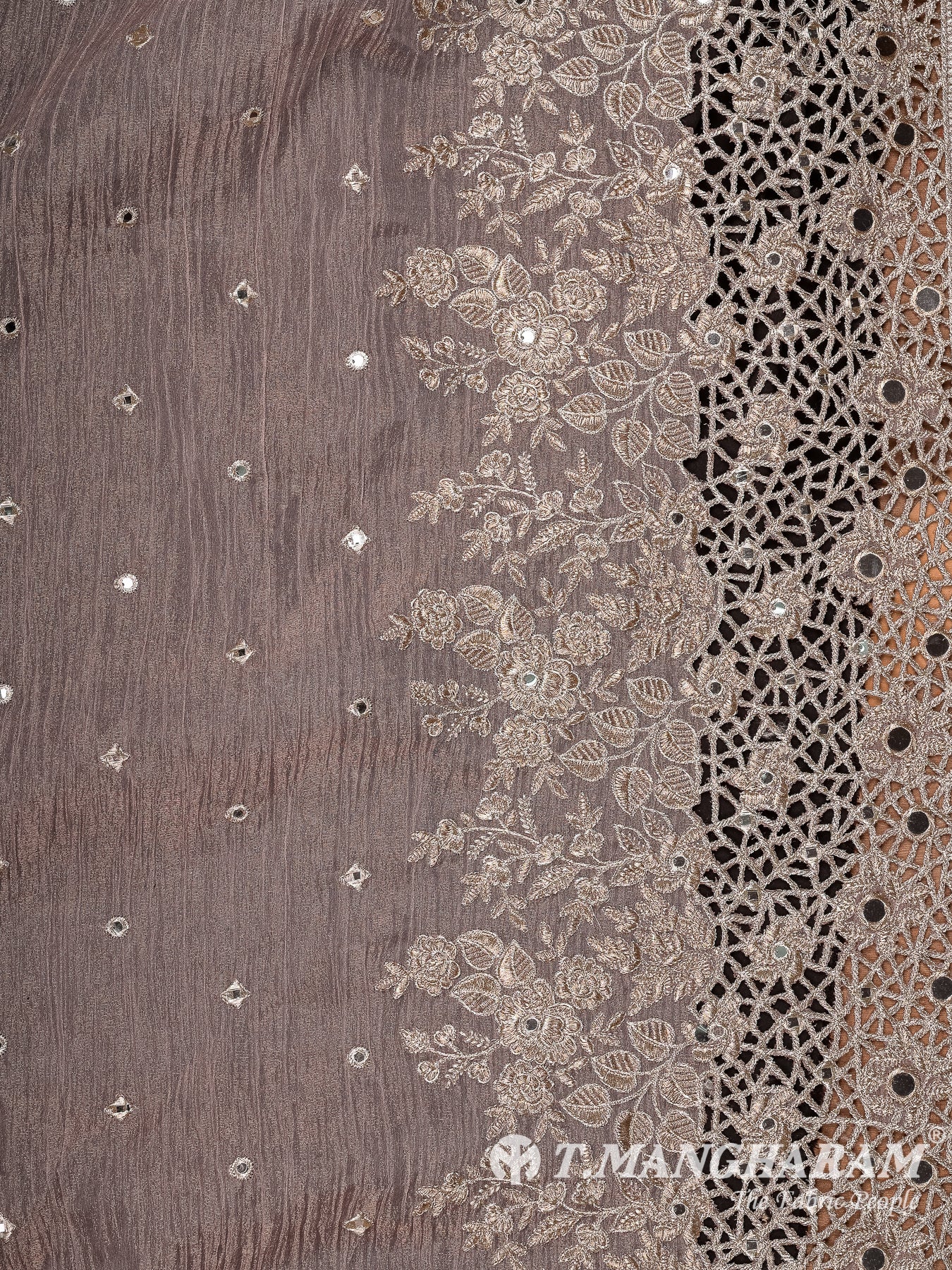 Violet Crushed Tissue Fabric - EB10969