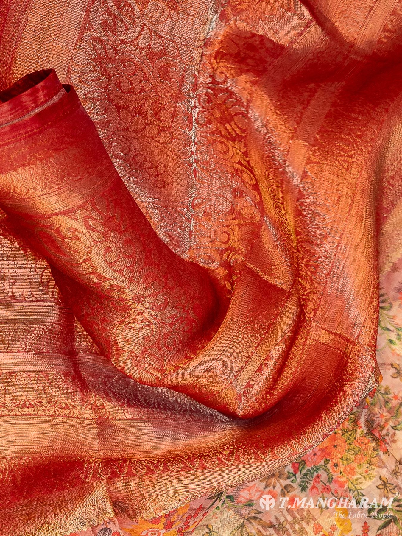 Red Cotton Chudidhar Fabric Set - EG1994