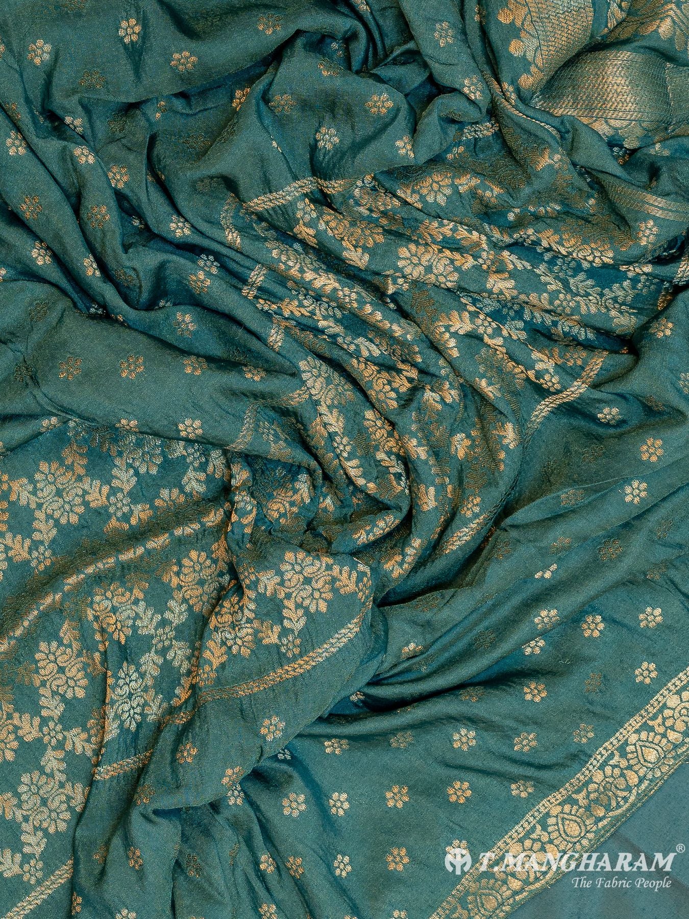 Green Cotton Chudidhar Fabric Set - EG1998