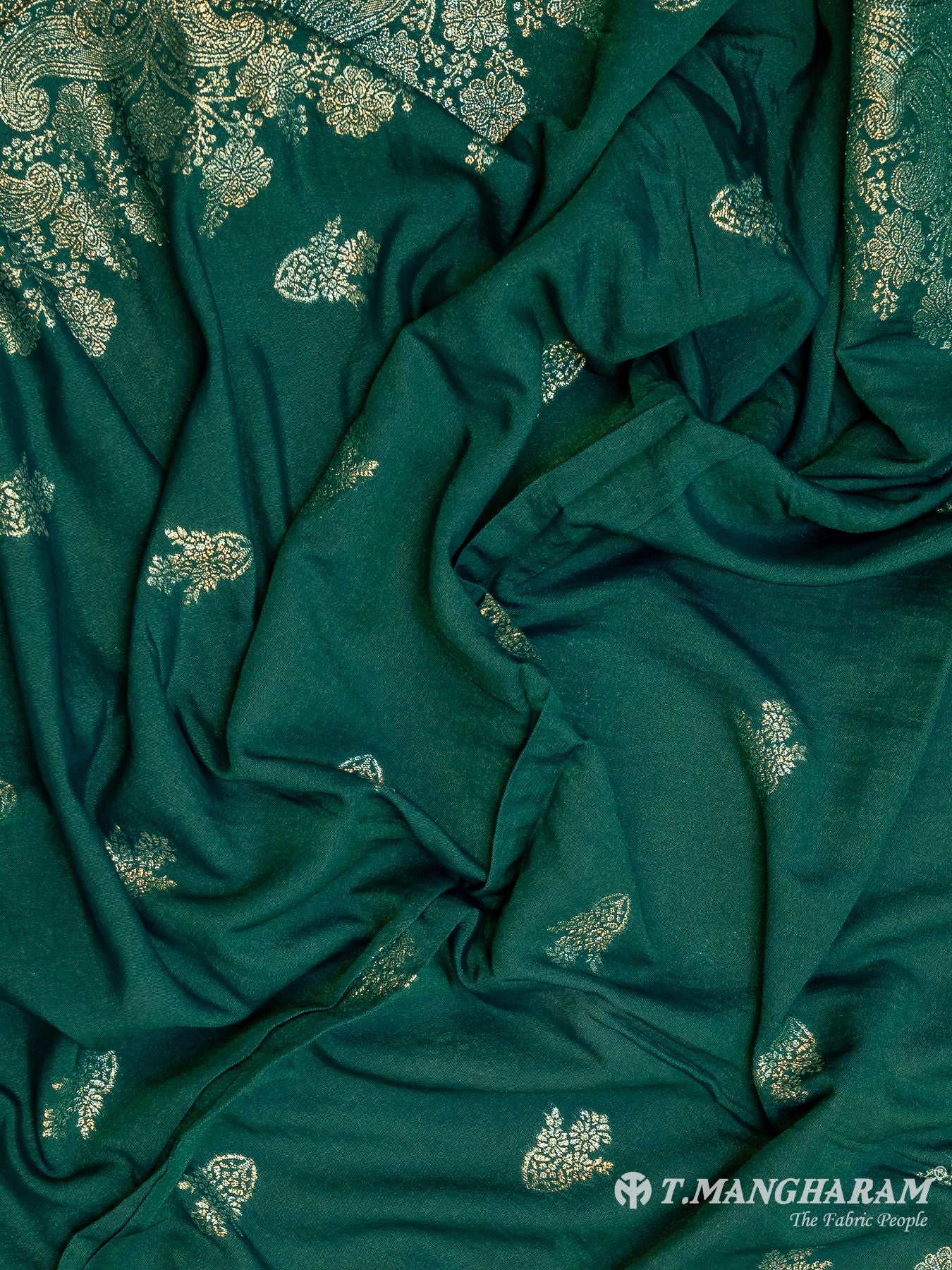 Green Cotton Chudidhar Fabric Set - EG2003