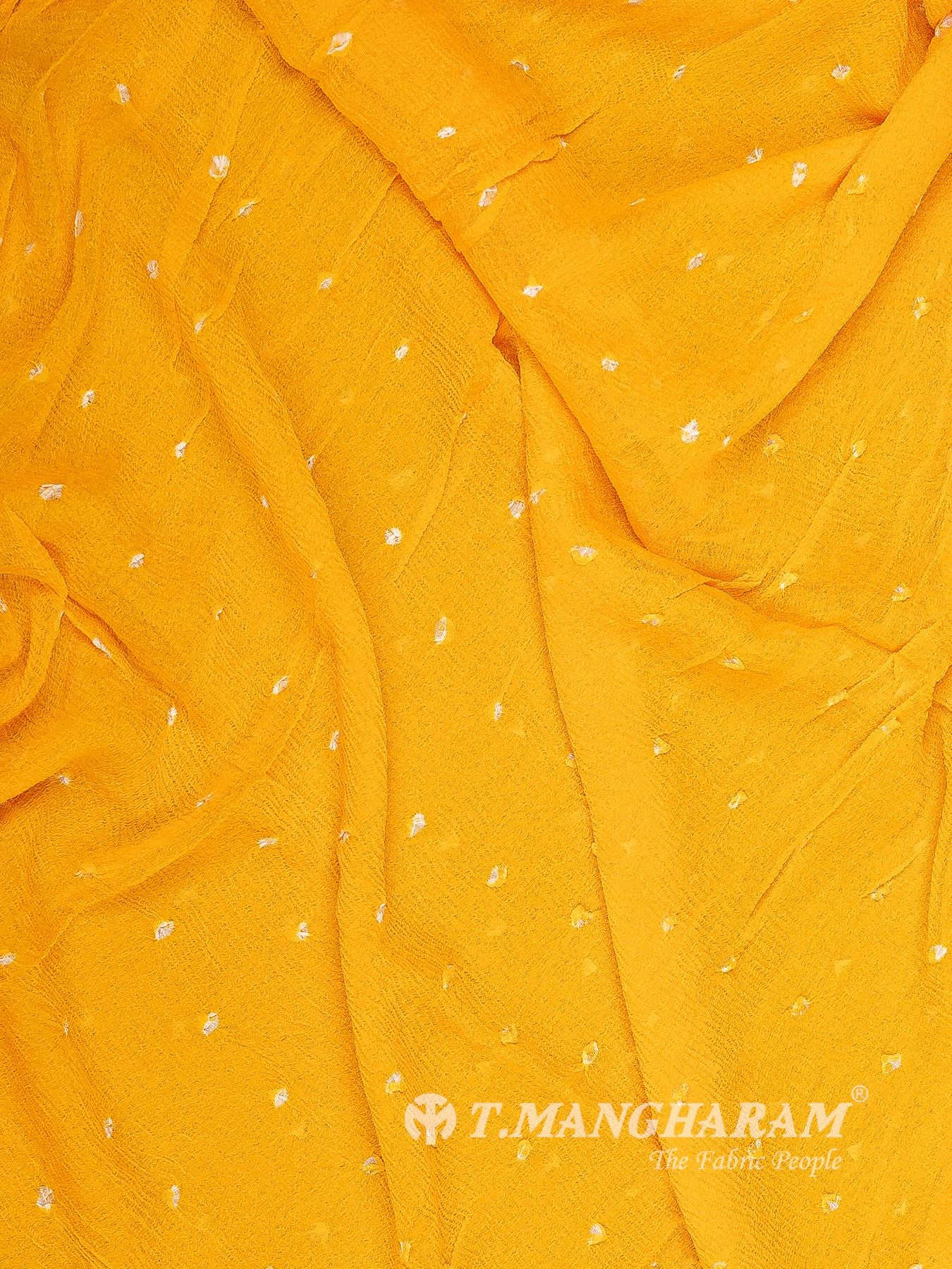 Yellow Cotton Chudidhar Fabric Set