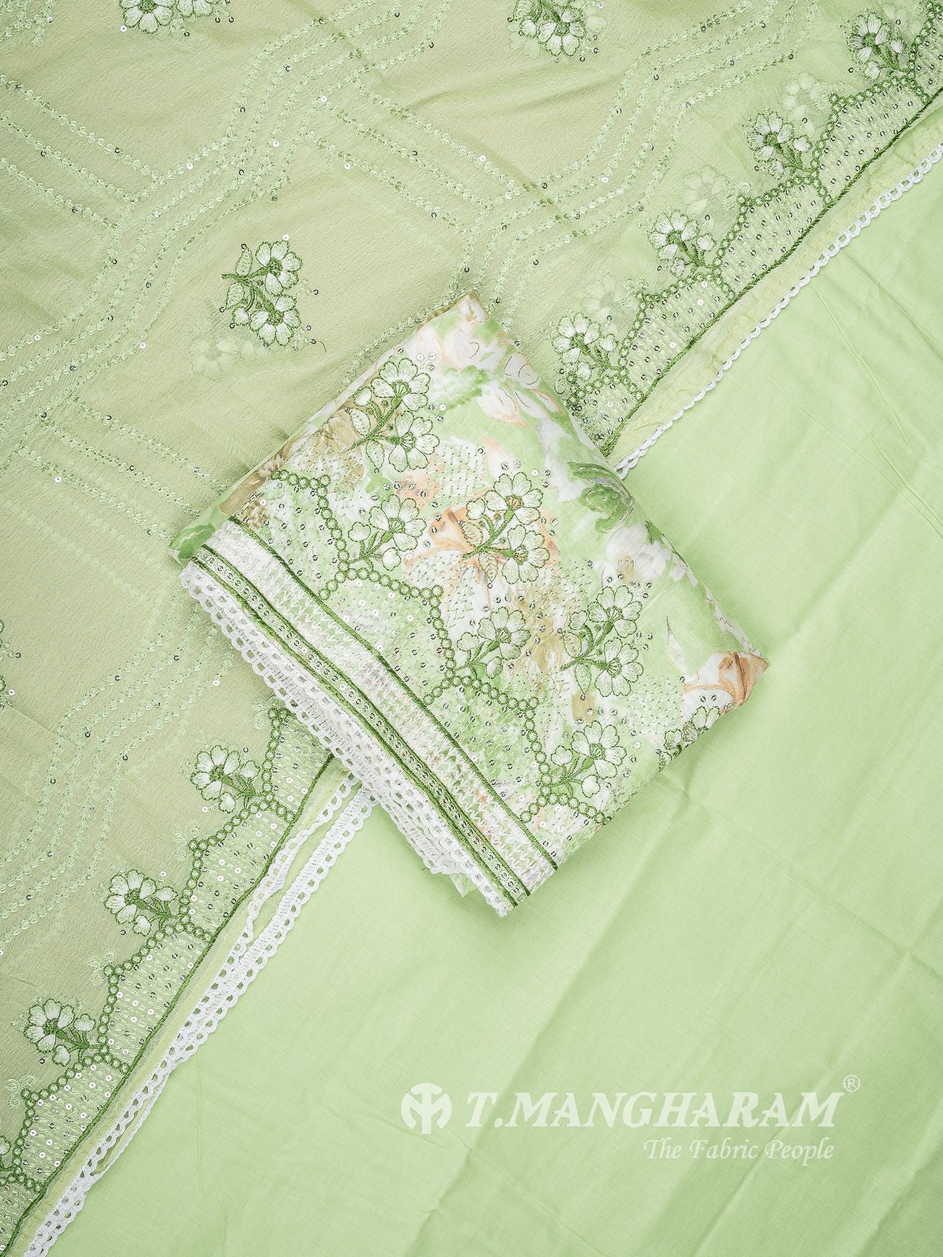 Cotton Chudidhar Fabric Set