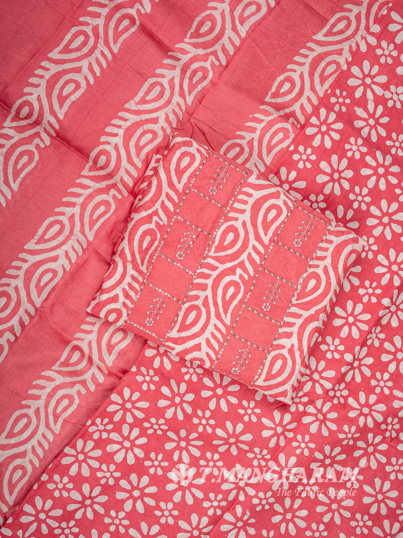 Cotton Chudidhar Fabric Set
