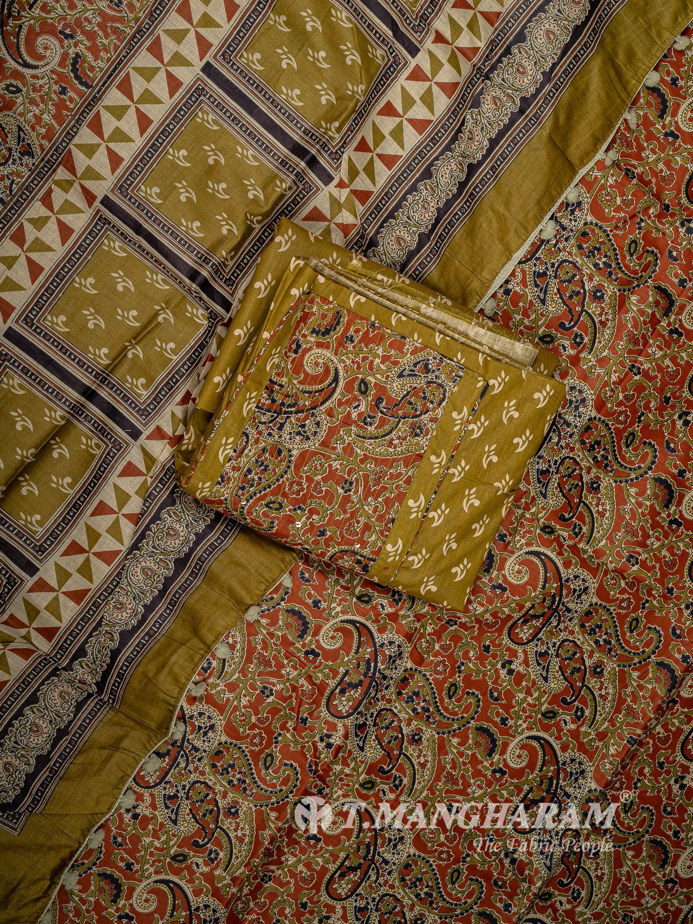 Cotton Chudidhar Fabric Set