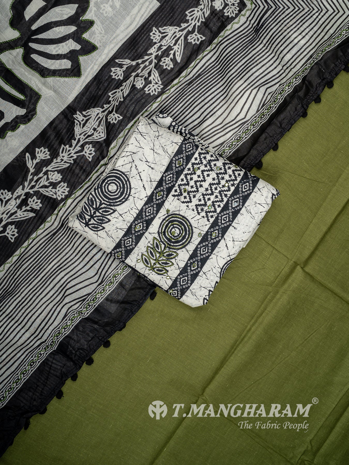 Cotton Chudidhar Fabric Set